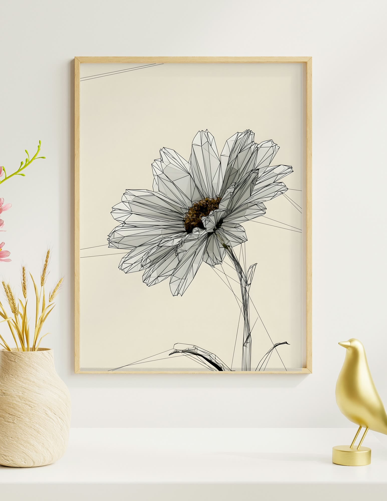 Semi-Gloss Poster shown in a room, mockup 1