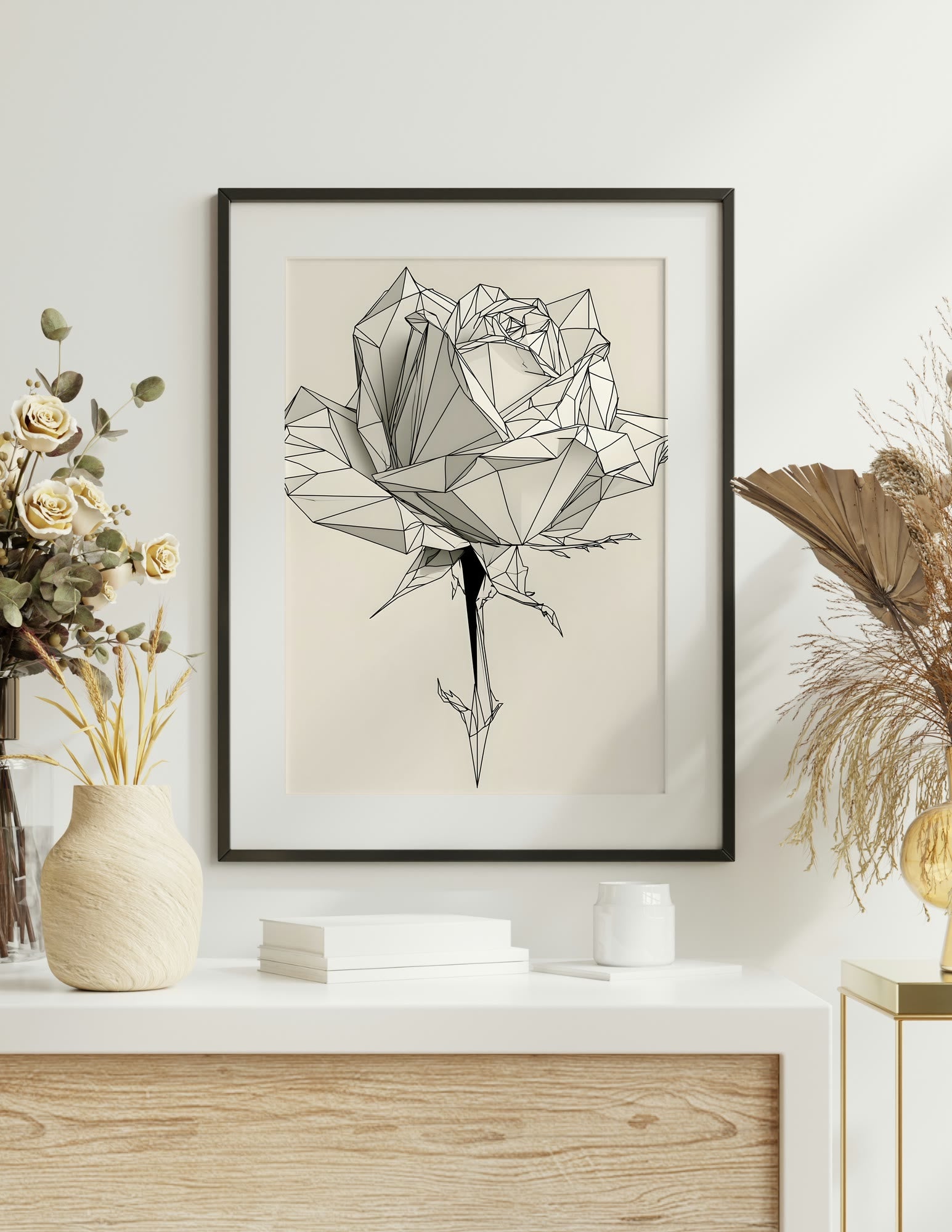 Semi-Gloss Poster shown in a room, mockup 1