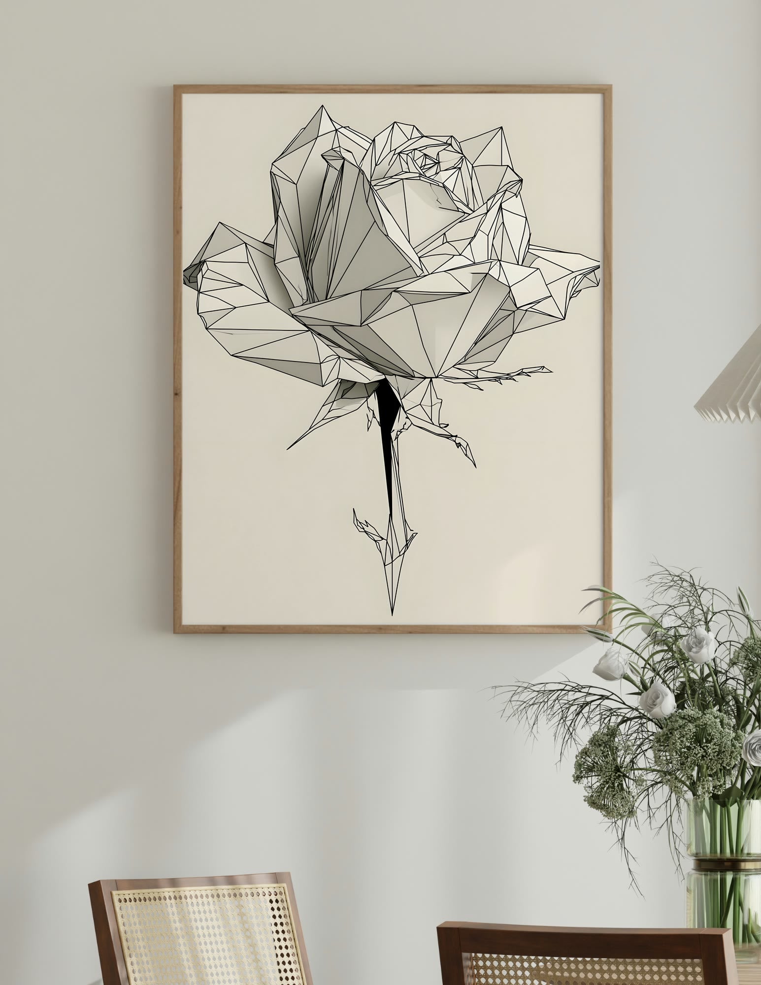 Semi-Gloss Poster shown in a room, mockup 2