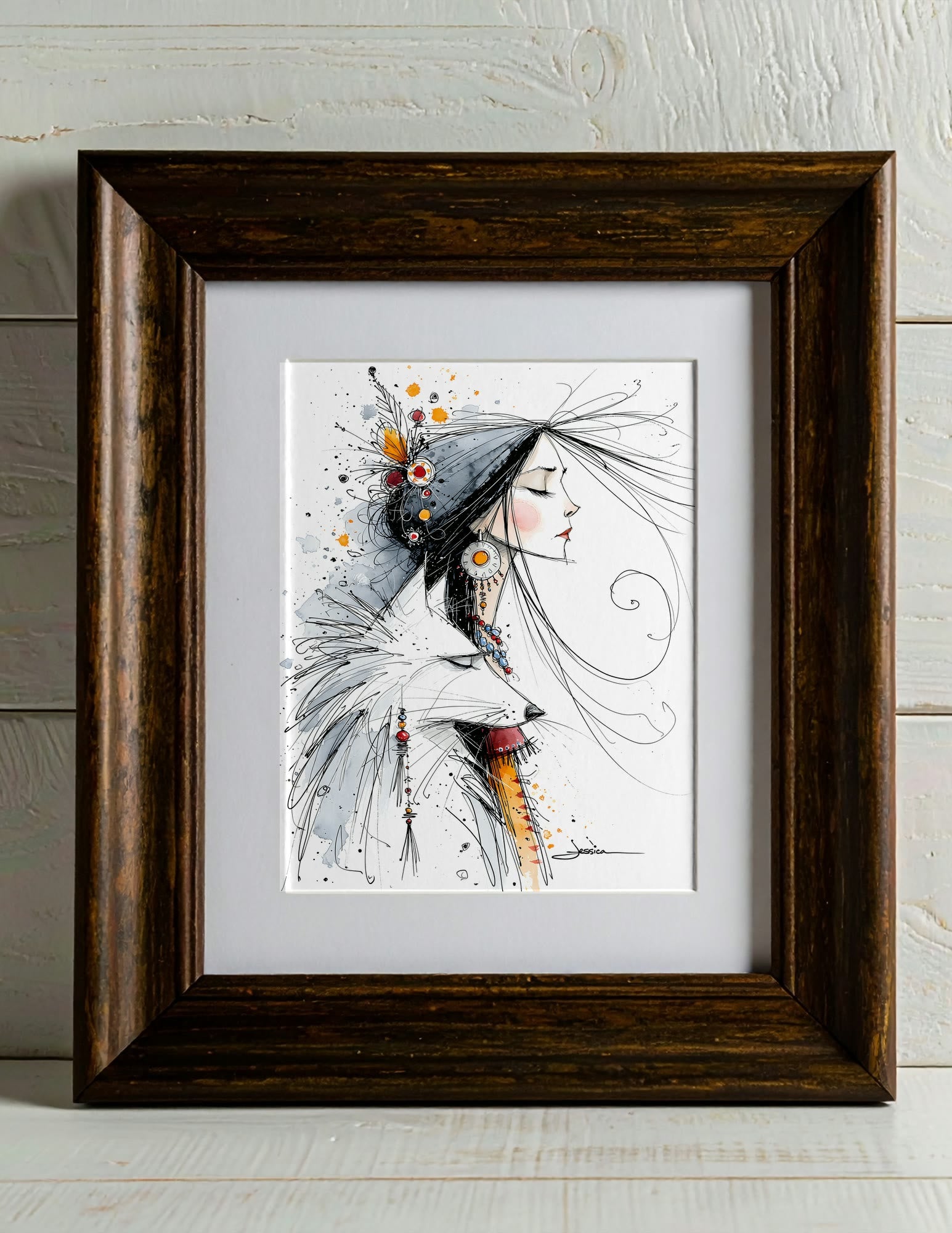 Fine Art Print shown in a room, mockup 1