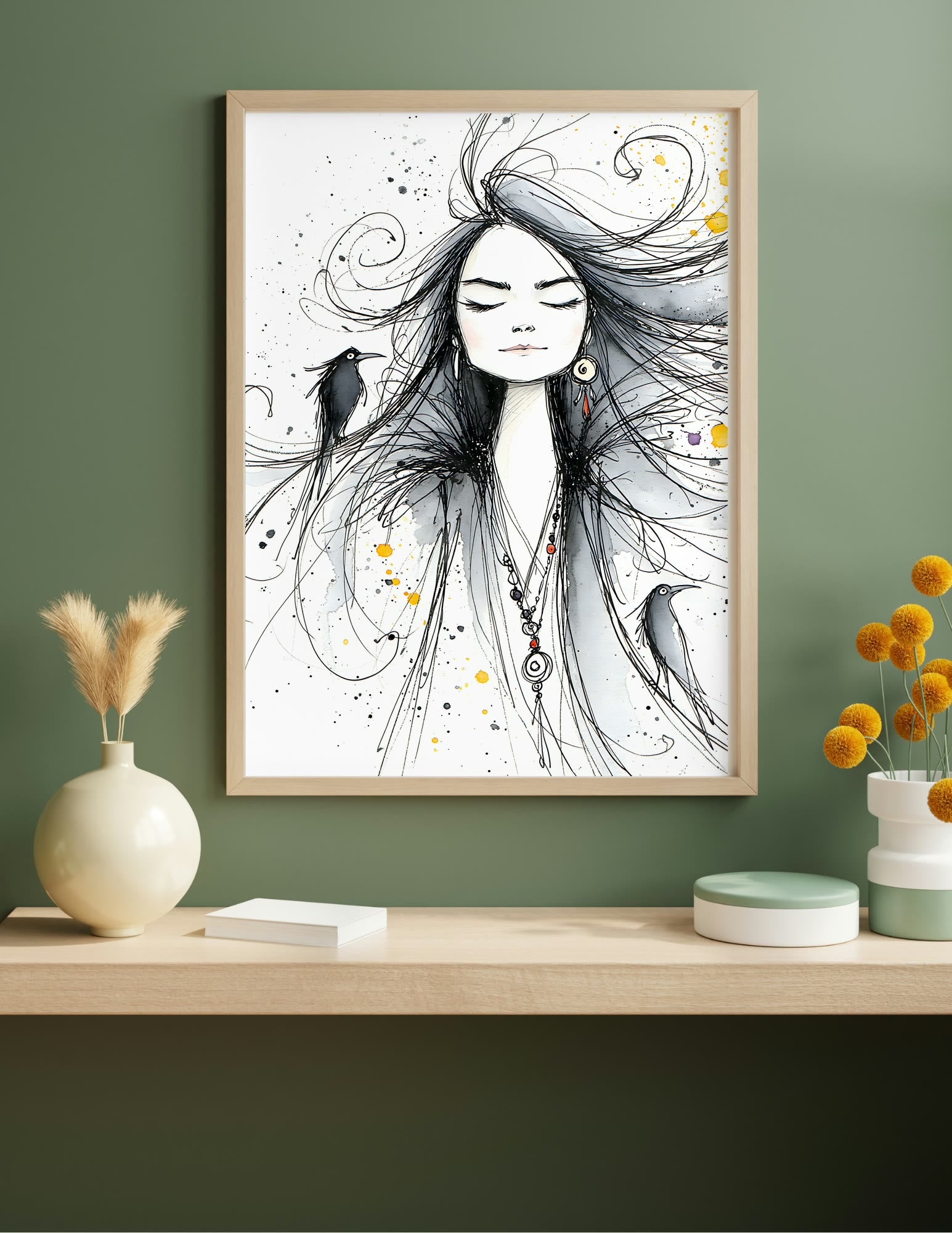 Semi-Gloss Poster shown in a room, mockup 1