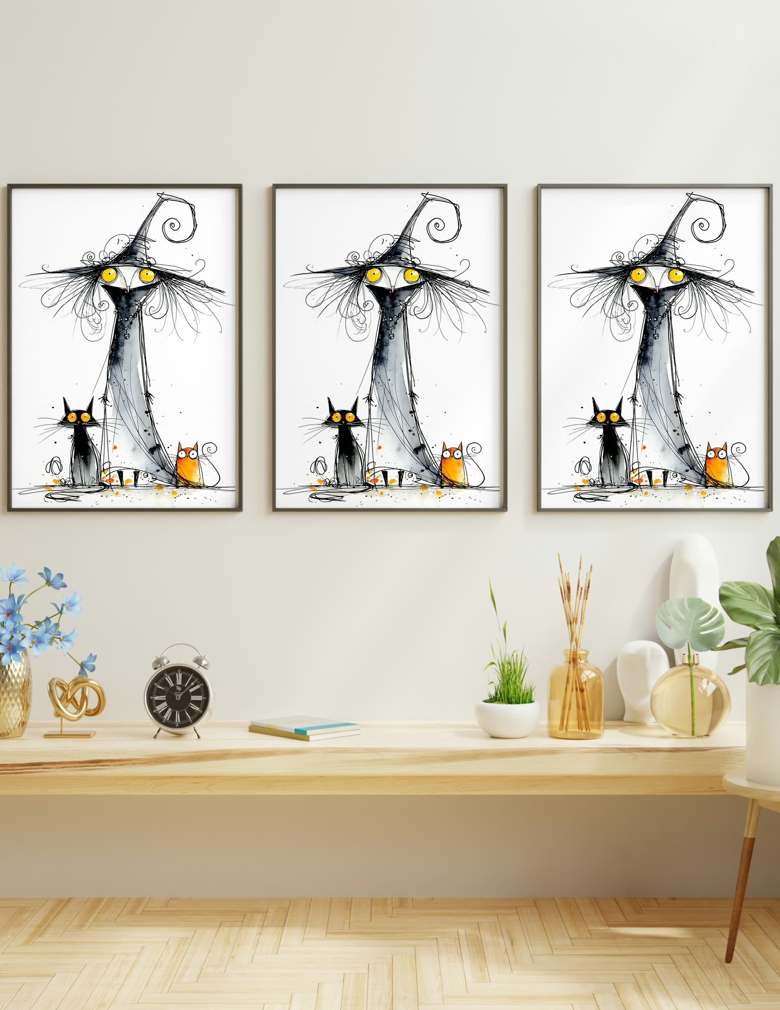 Semi-Gloss Poster shown in a room, mockup 2