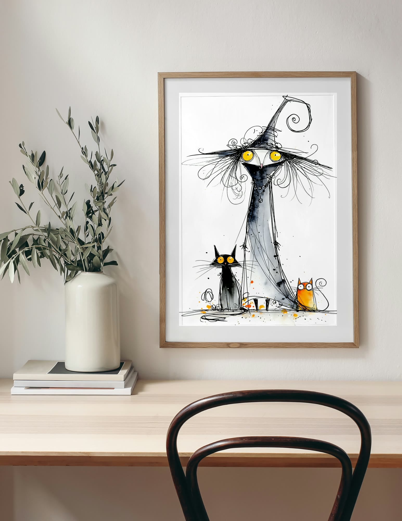 Semi-Gloss Poster shown in a room, mockup 1