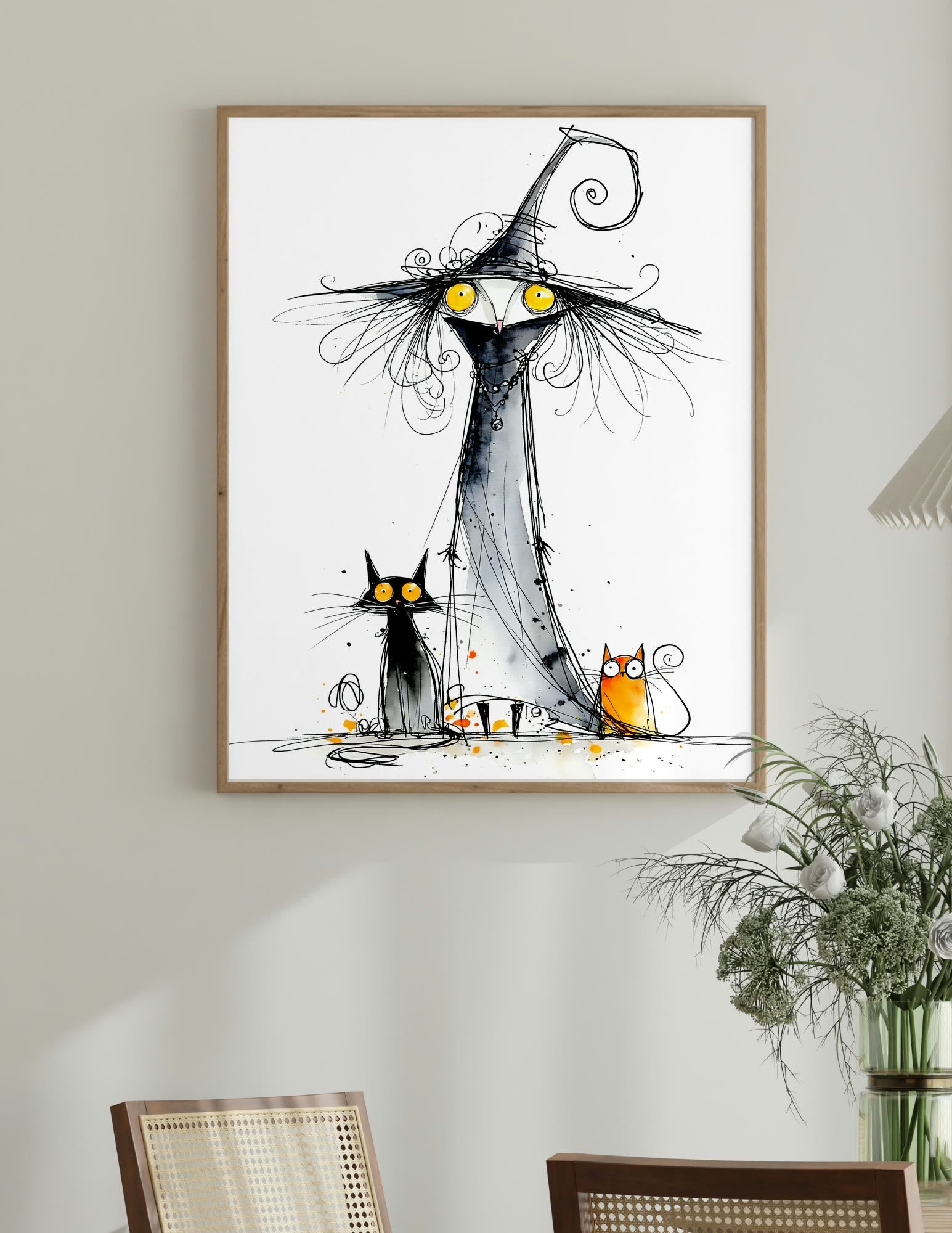 Fine Art Print shown in a room, mockup 2