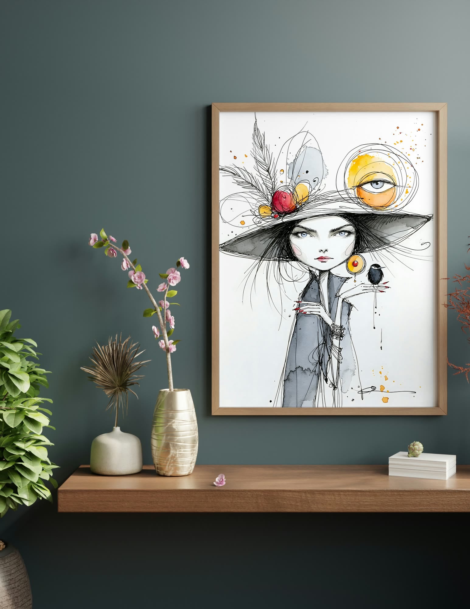 Fine Art Print shown in a room, mockup 1