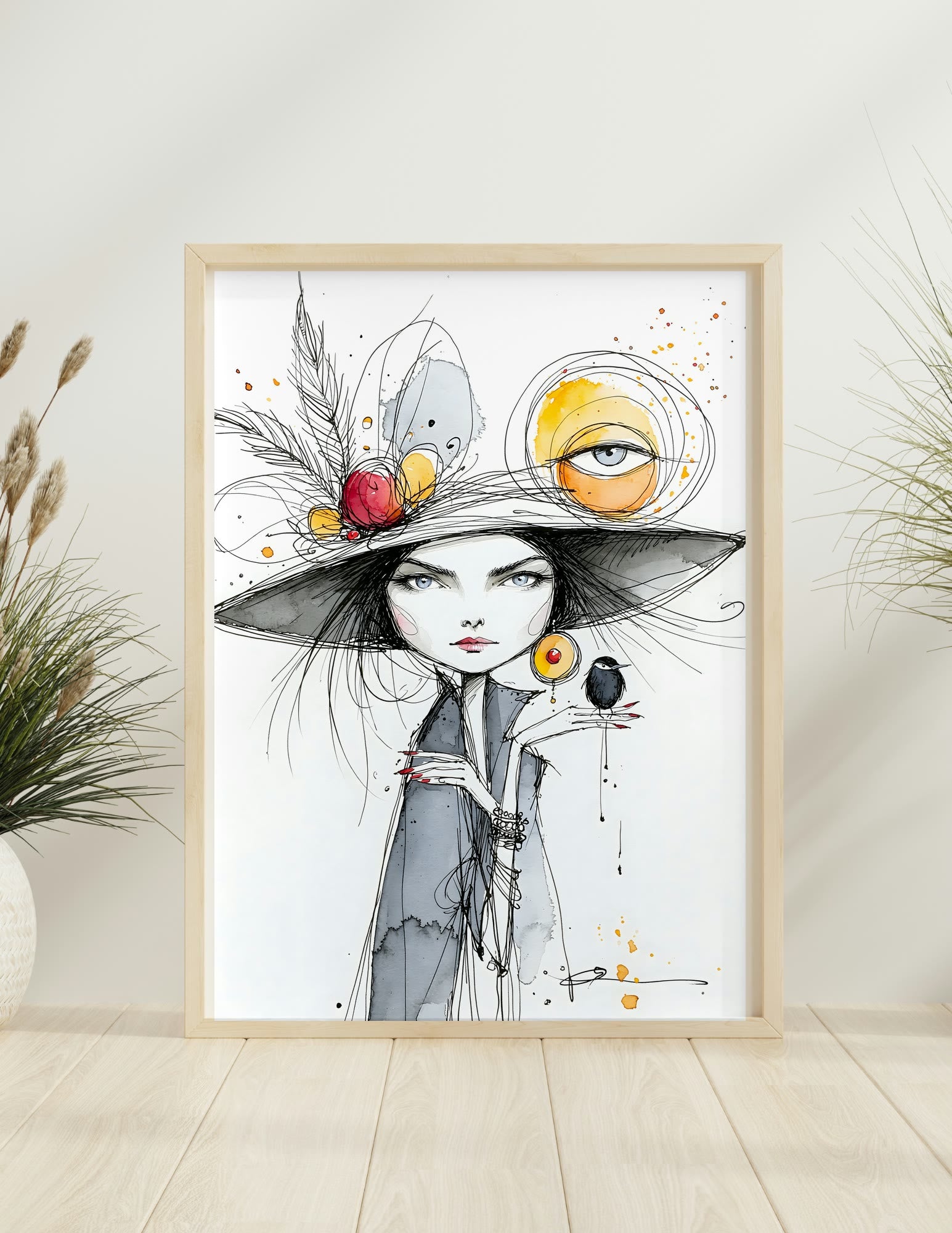 Fine Art Print shown in a room, mockup 2