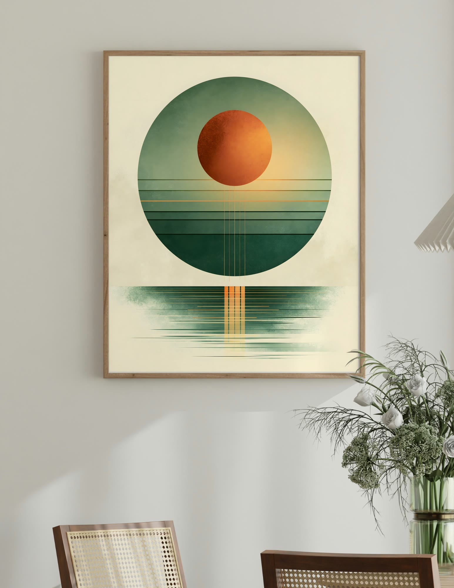 Semi-Gloss Poster shown in a room, mockup 1