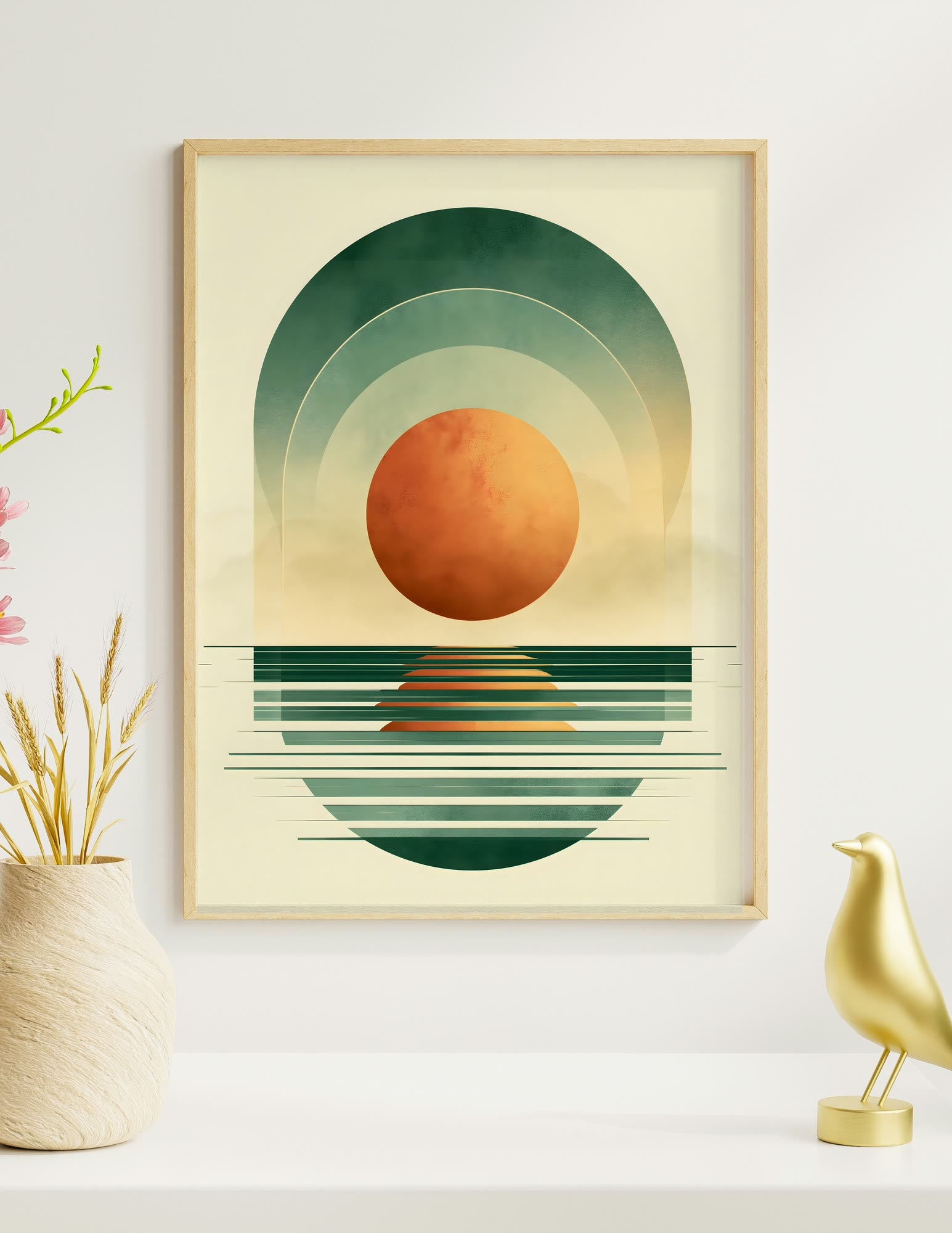 Semi-Gloss Poster shown in a room, mockup 2