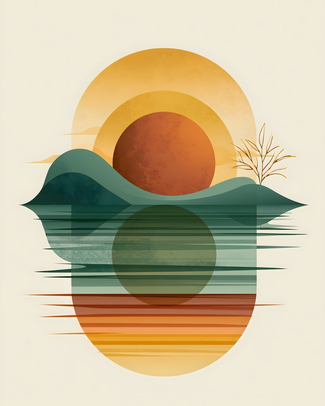 Mid Century Sun III