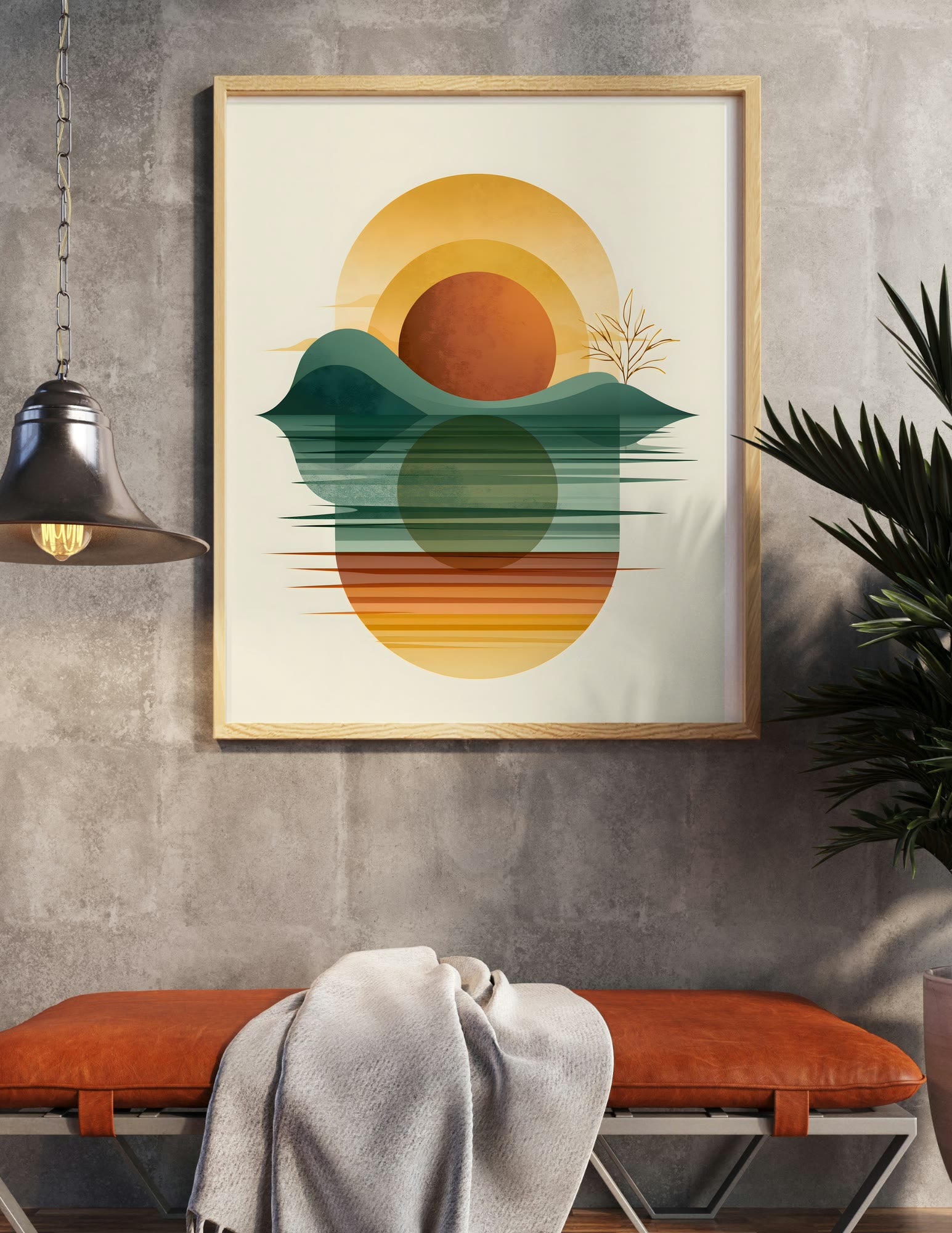 Semi-Gloss Poster shown in a room, mockup 1