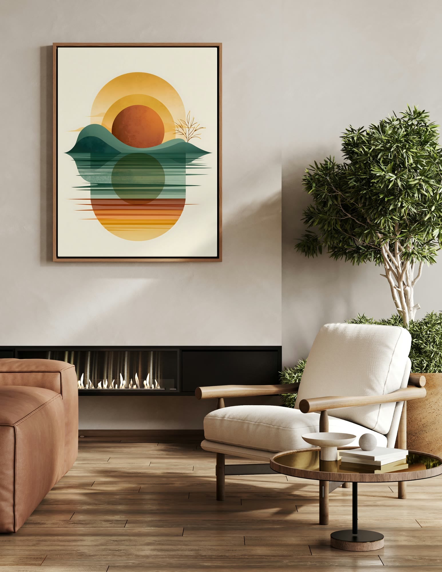 Fine Art Print shown in a room, mockup 2
