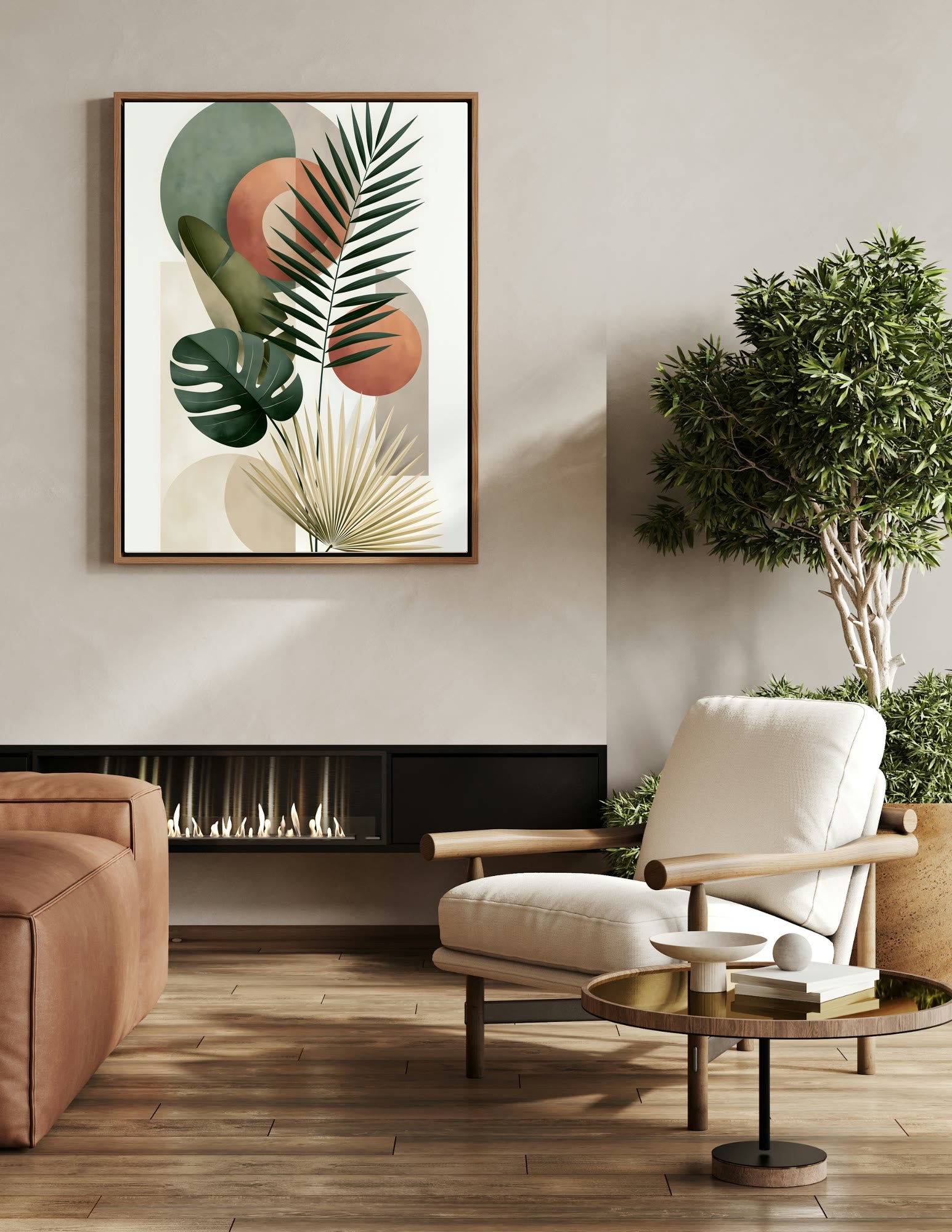 Semi-Gloss Poster shown in a room, mockup 1