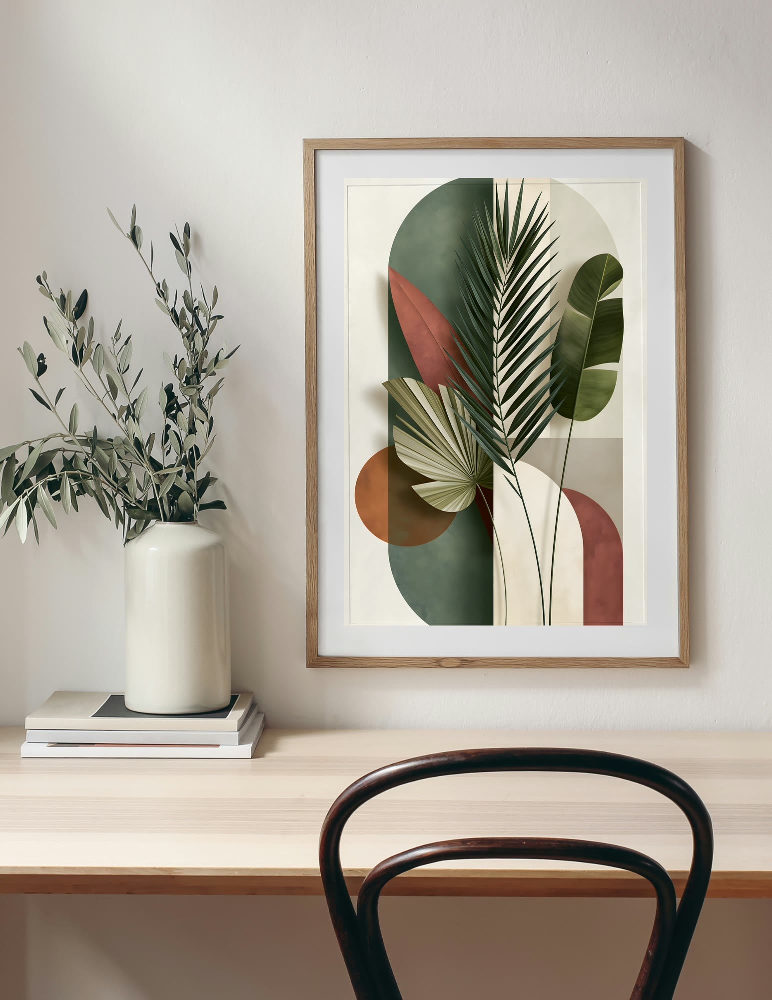 Semi-Gloss Poster shown in a room, mockup 2