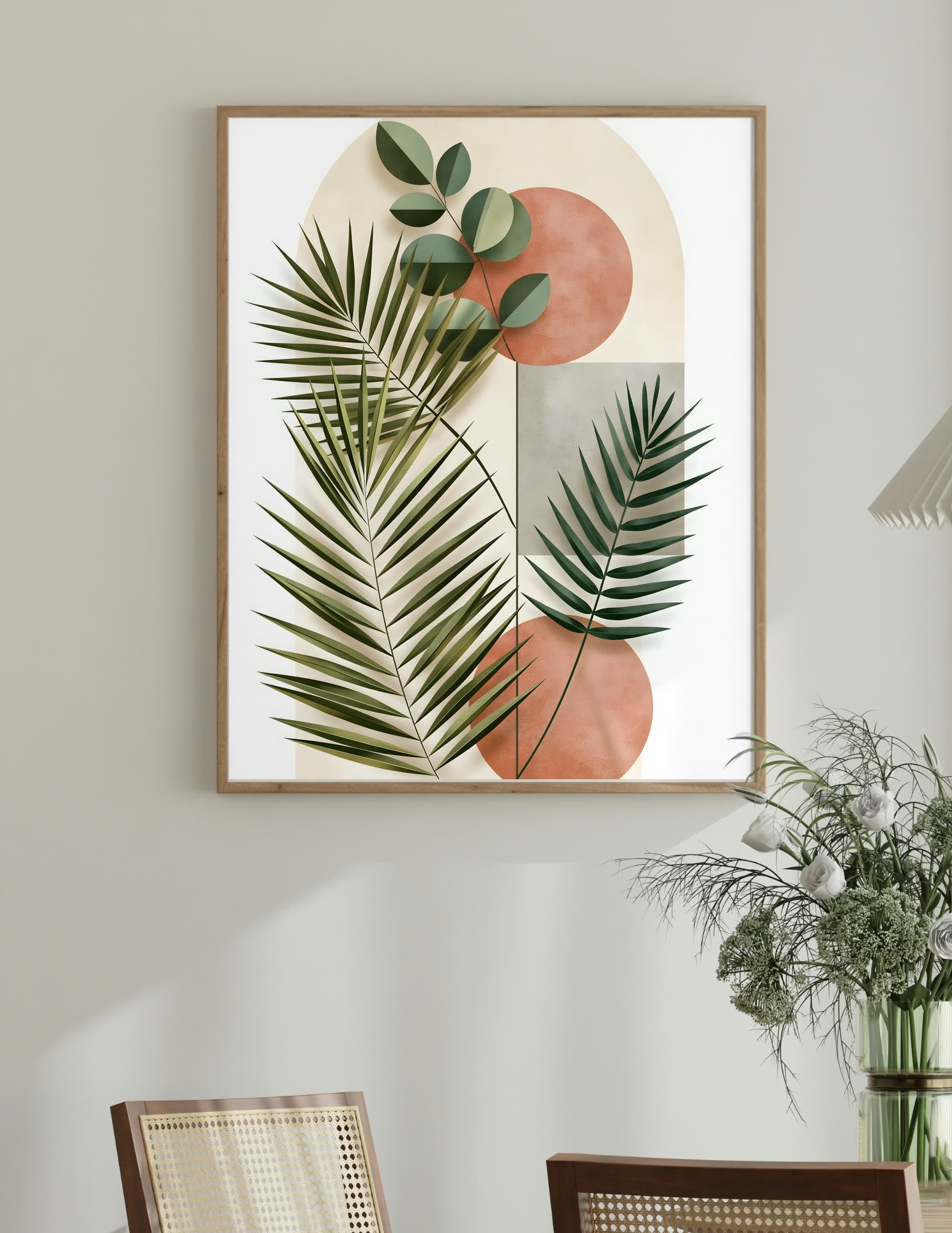 Semi-Gloss Poster shown in a room, mockup 2