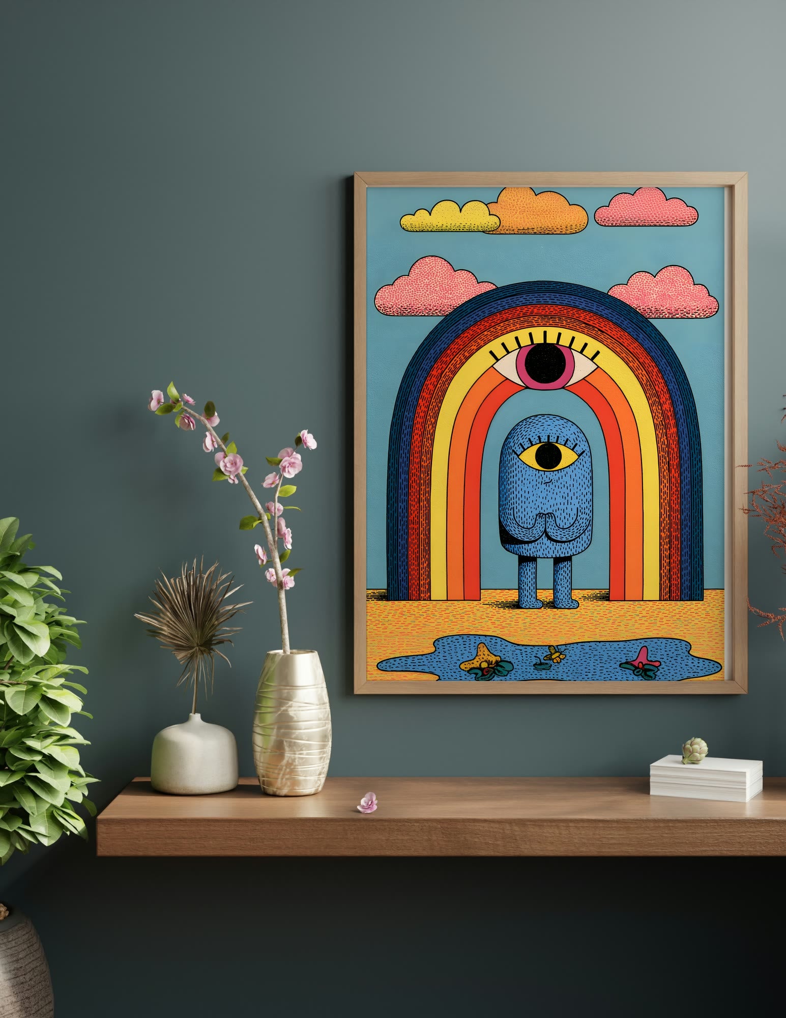Semi-Gloss Poster shown in a room, mockup 1