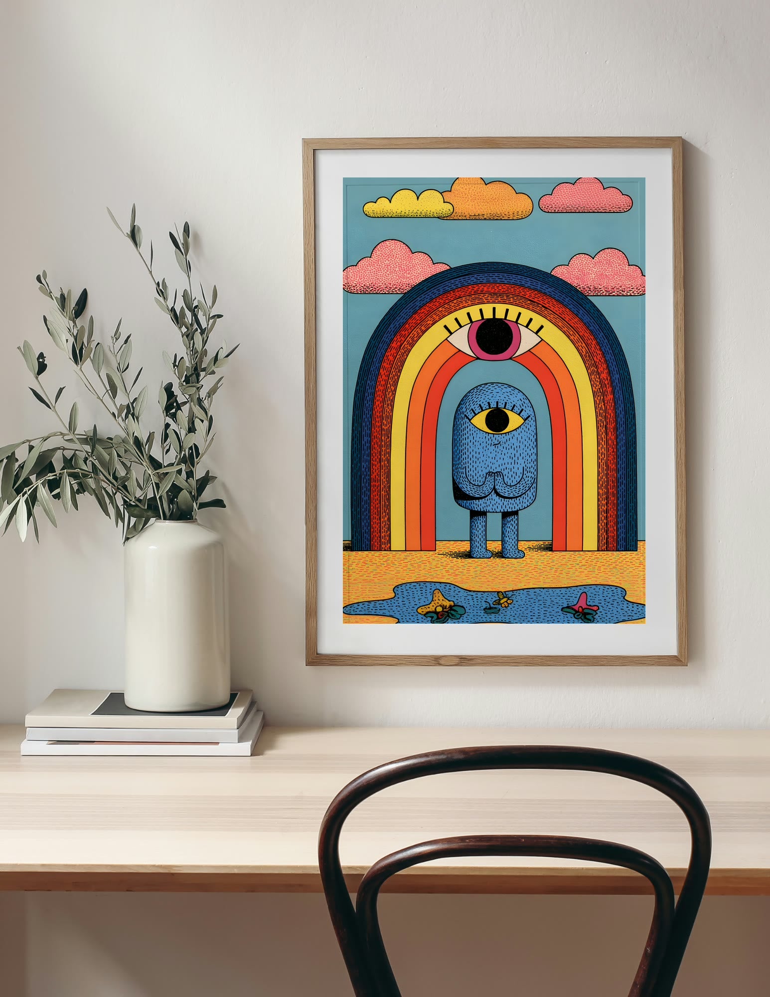 Fine Art Print shown in a room, mockup 2