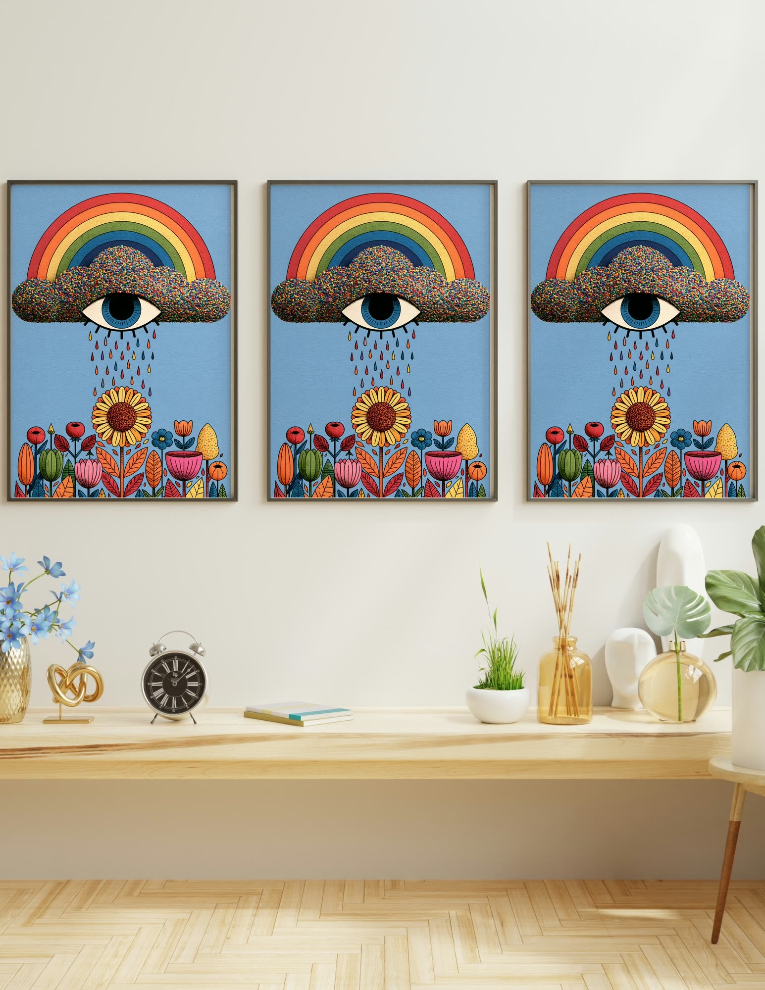Semi-Gloss Poster shown in a room, mockup 2