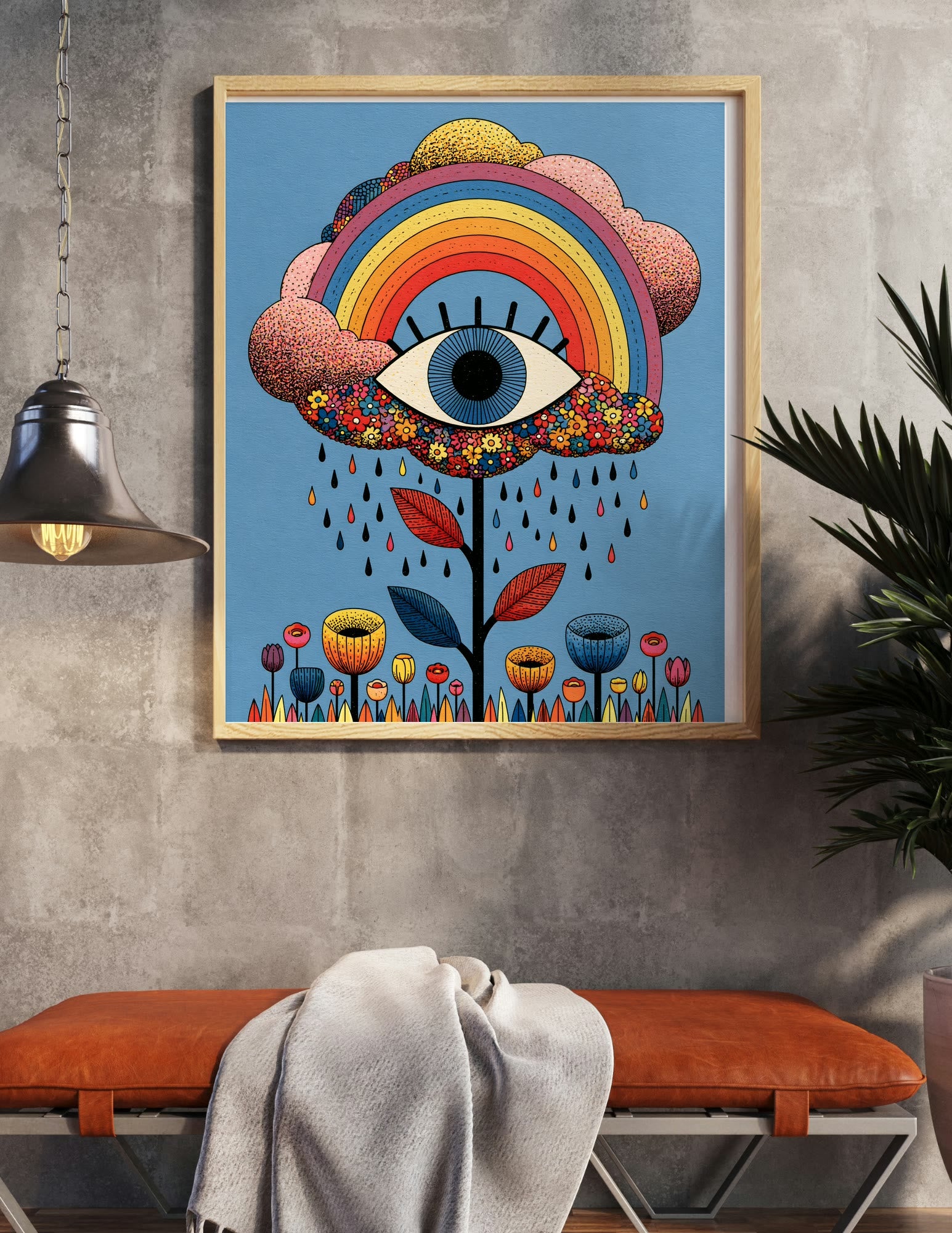 Fine Art Print shown in a room, mockup 2