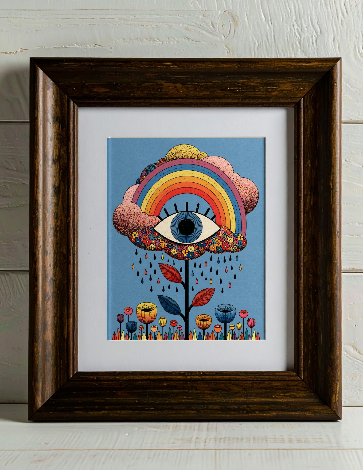 Semi-Gloss Poster shown in a room, mockup 2
