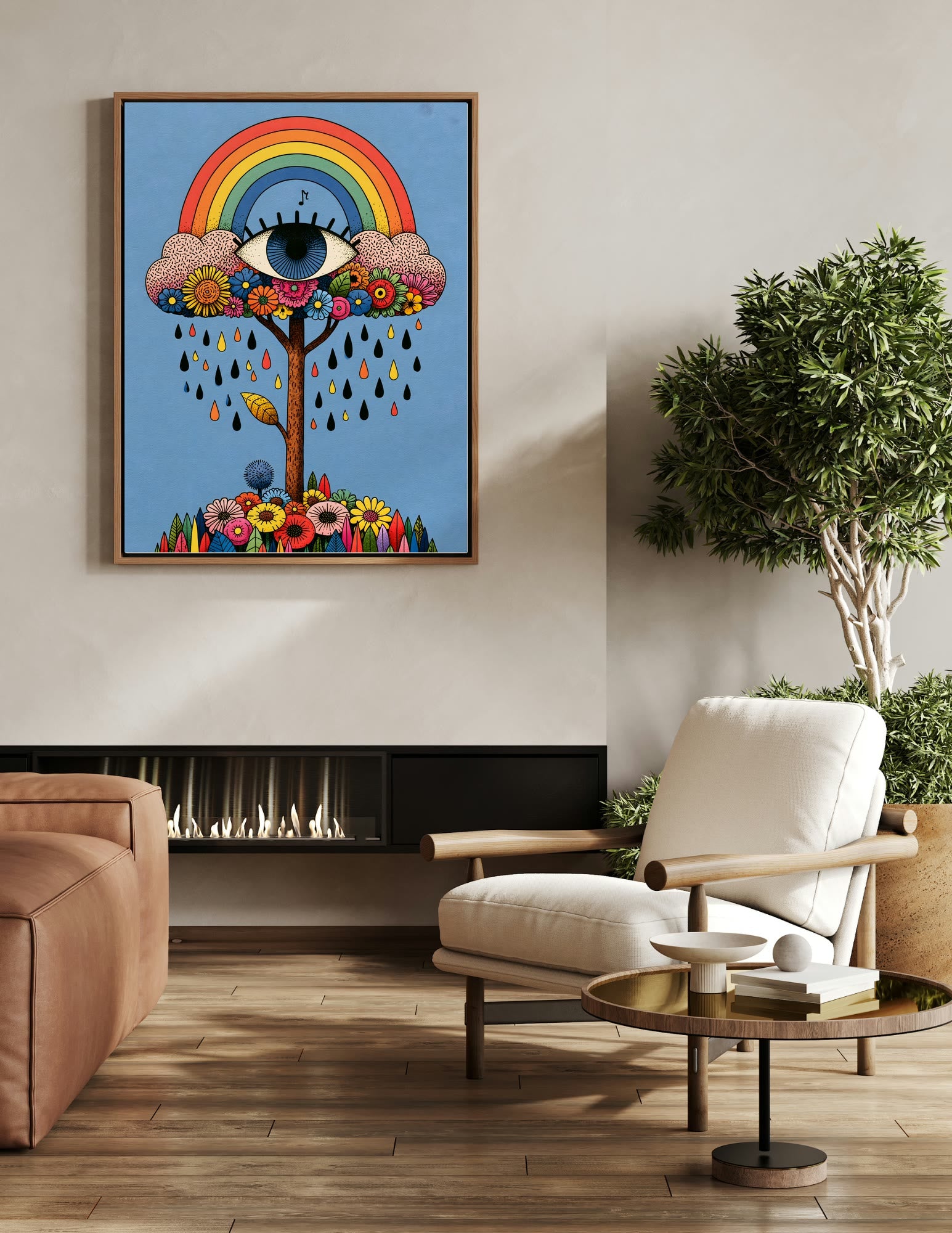 Fine Art Print shown in a room, mockup 2