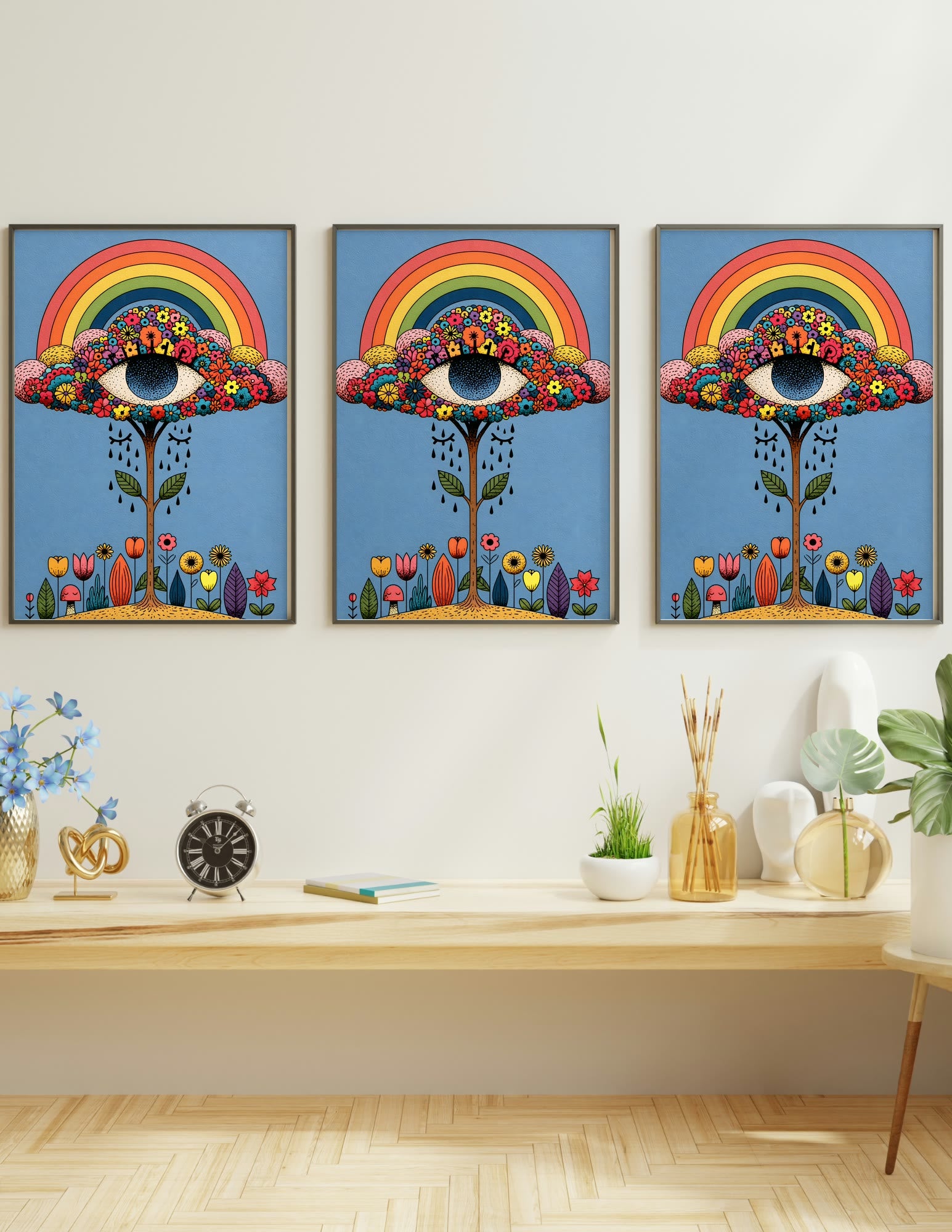 Semi-Gloss Poster shown in a room, mockup 1