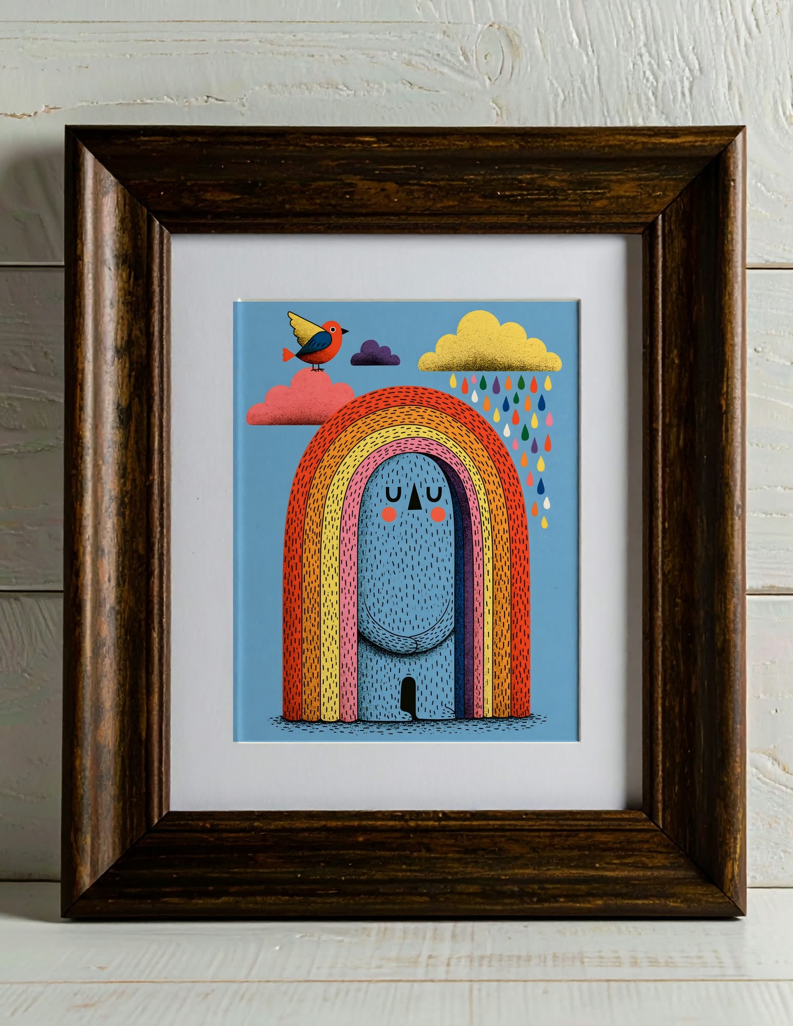 Semi-Gloss Poster shown in a room, mockup 1
