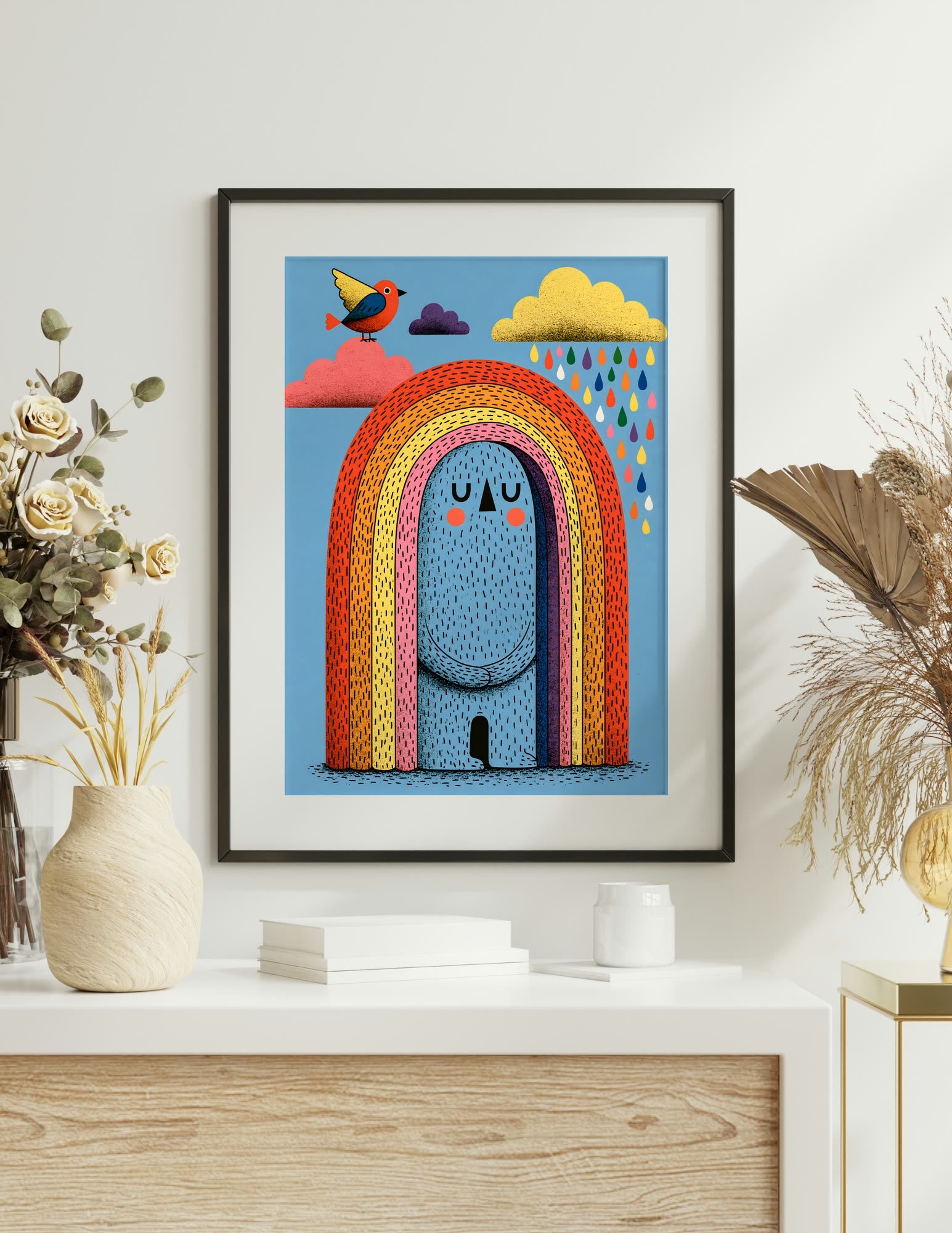Fine Art Print shown in a room, mockup 2