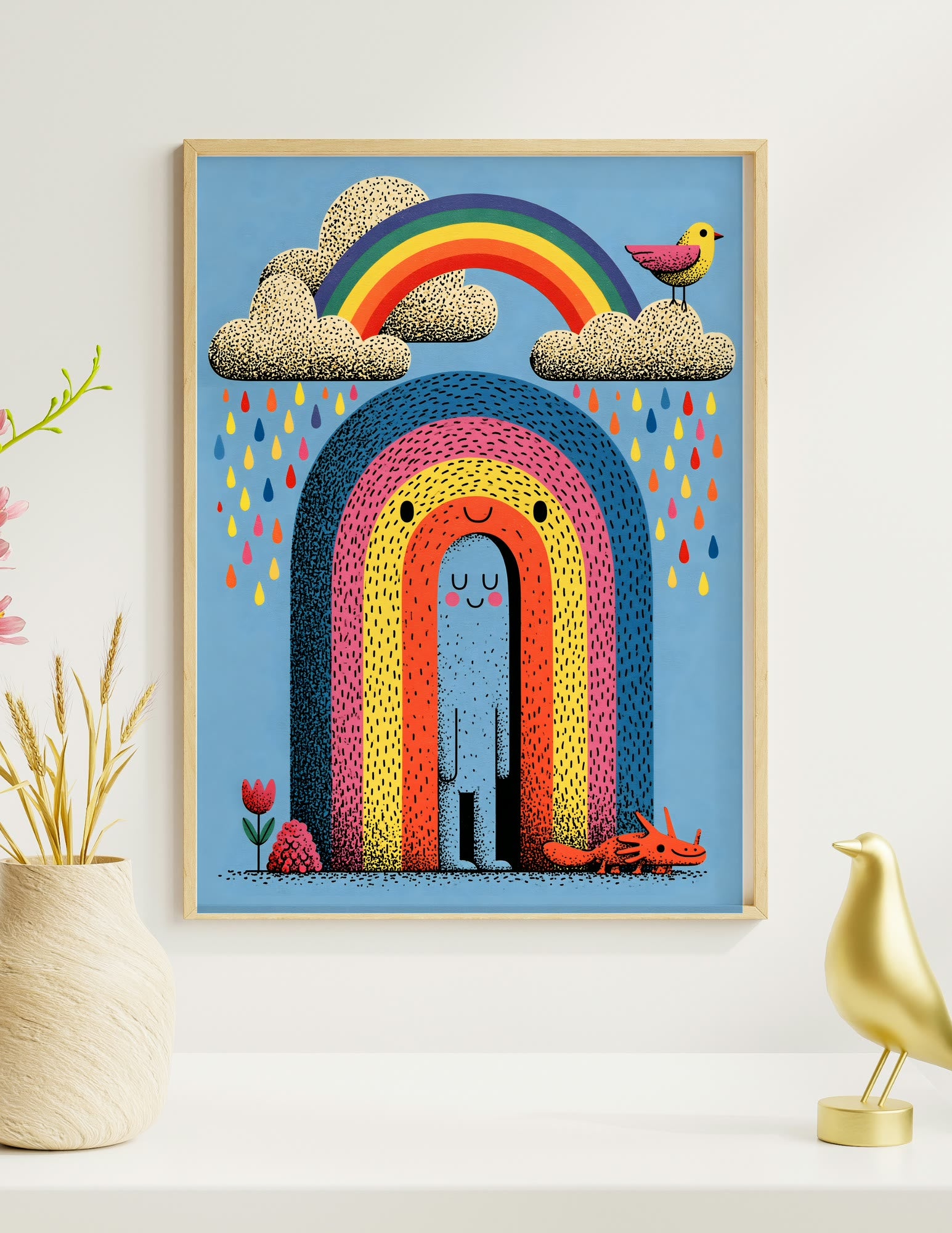 Semi-Gloss Poster shown in a room, mockup 1