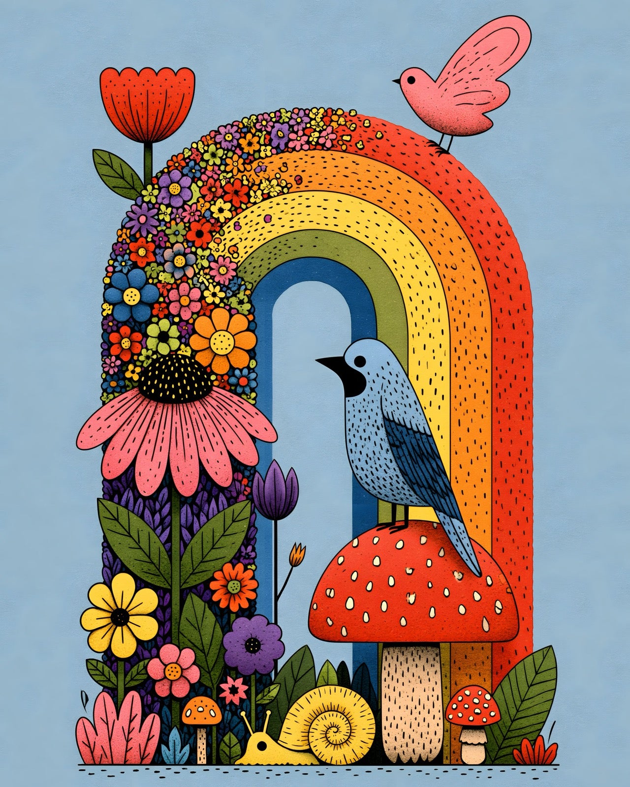 Bird on the Rainbow I