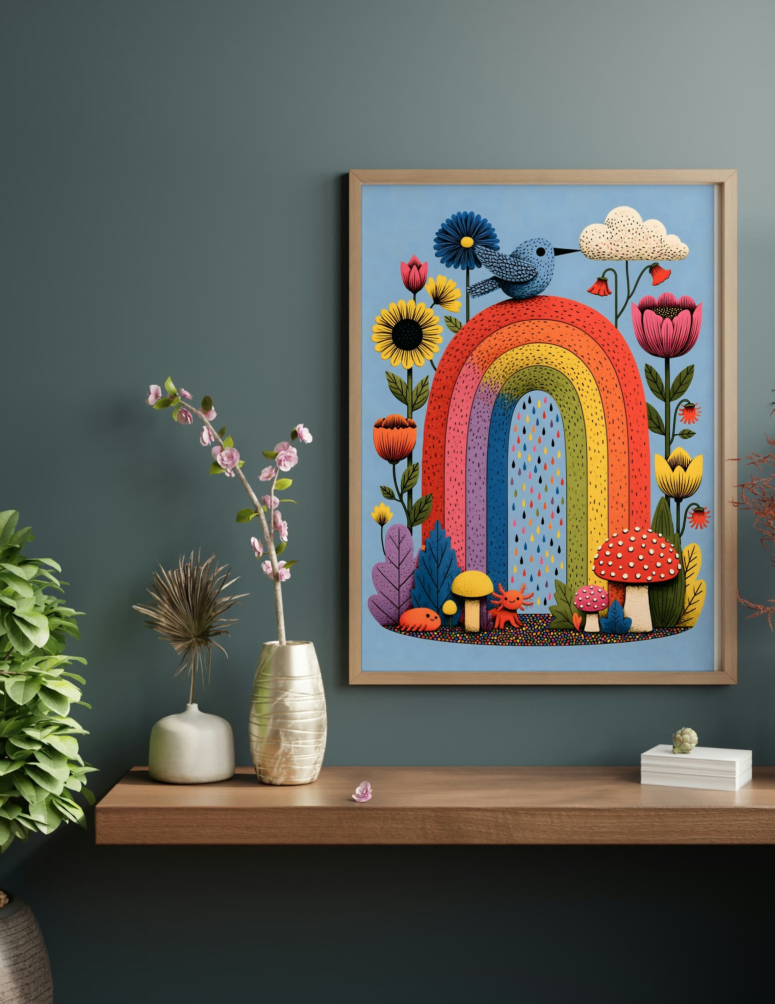 Semi-Gloss Poster shown in a room, mockup 1
