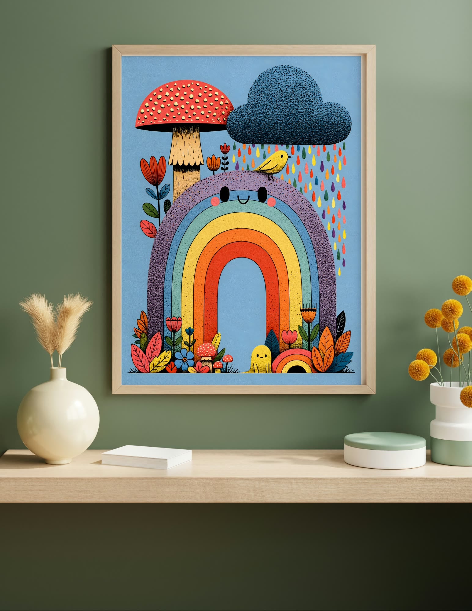 Semi-Gloss Poster shown in a room, mockup 1
