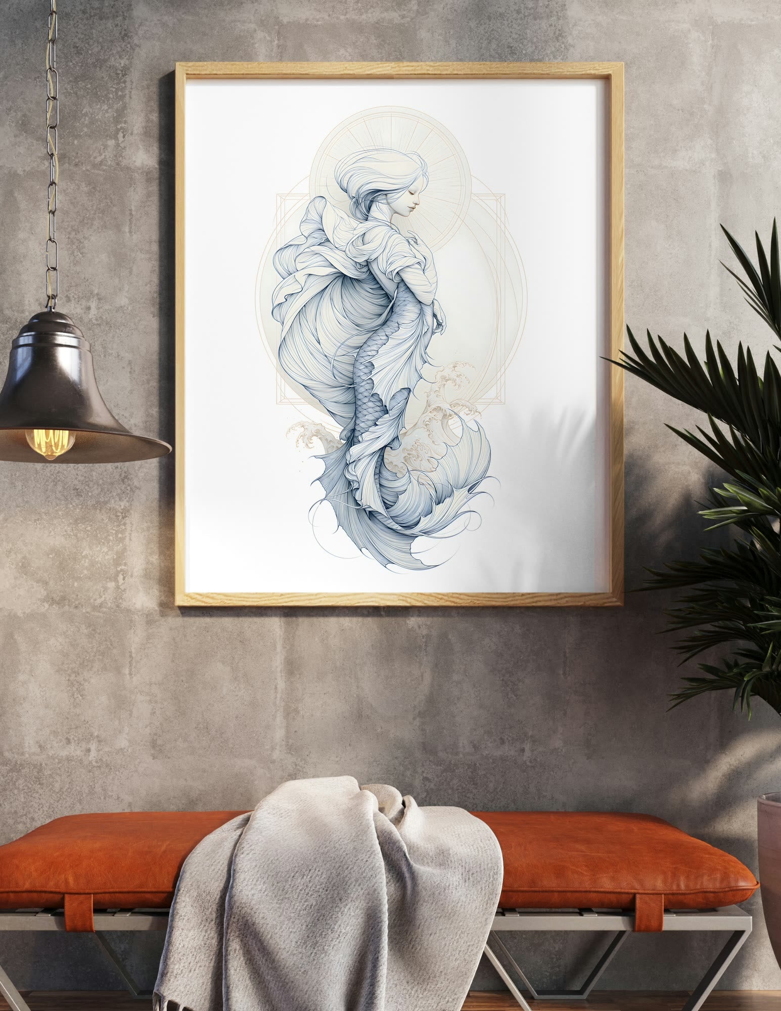 Fine Art Print shown in a room, mockup 2