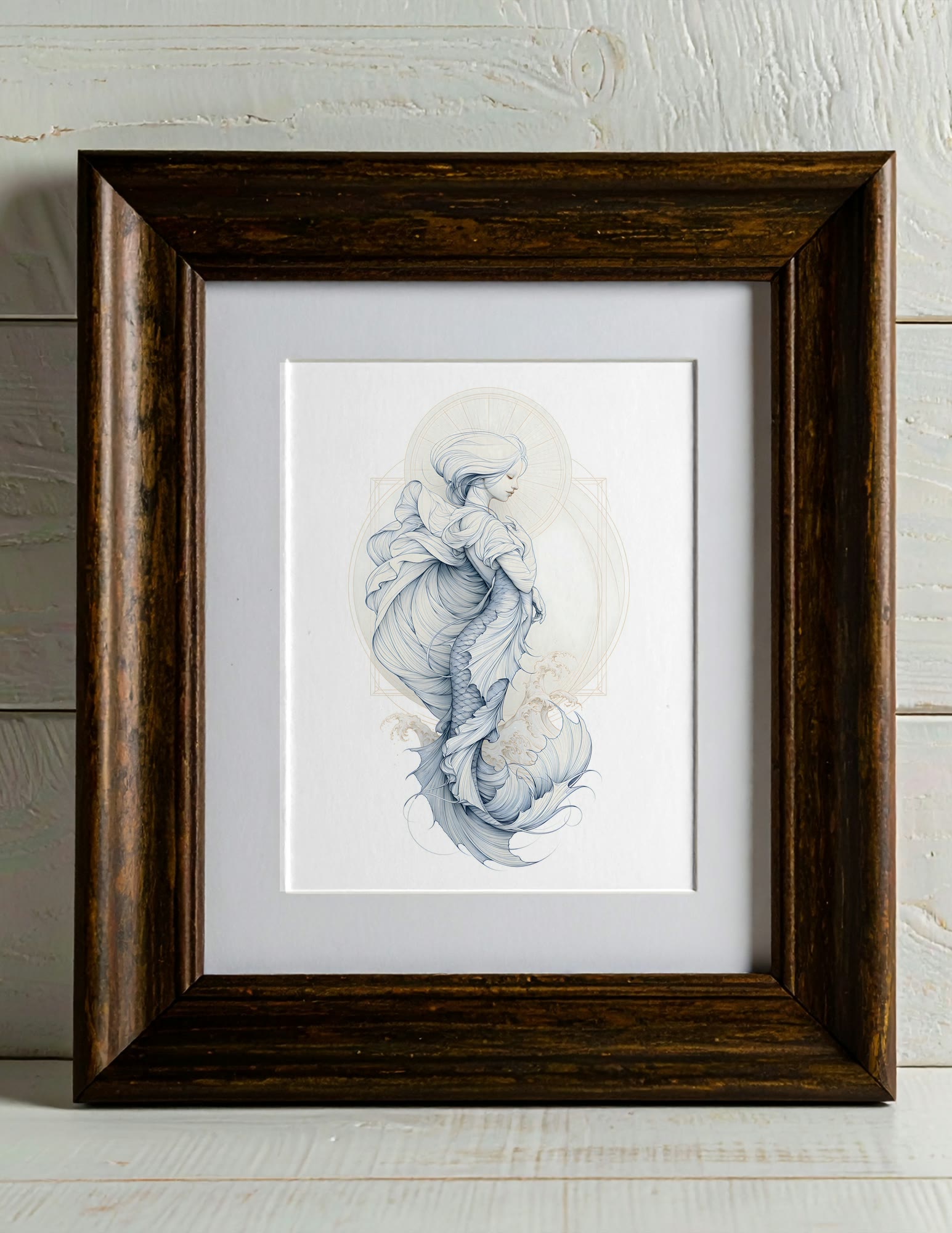 Semi-Gloss Poster shown in a room, mockup 2