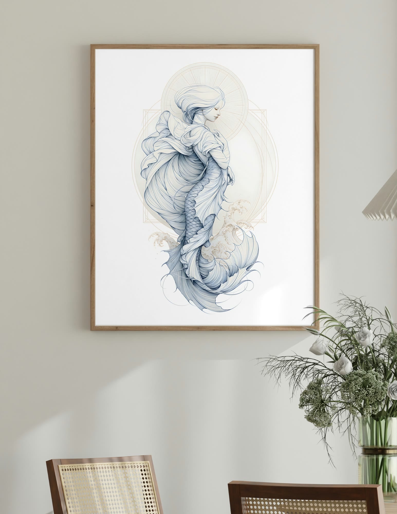 Semi-Gloss Poster shown in a room, mockup 1