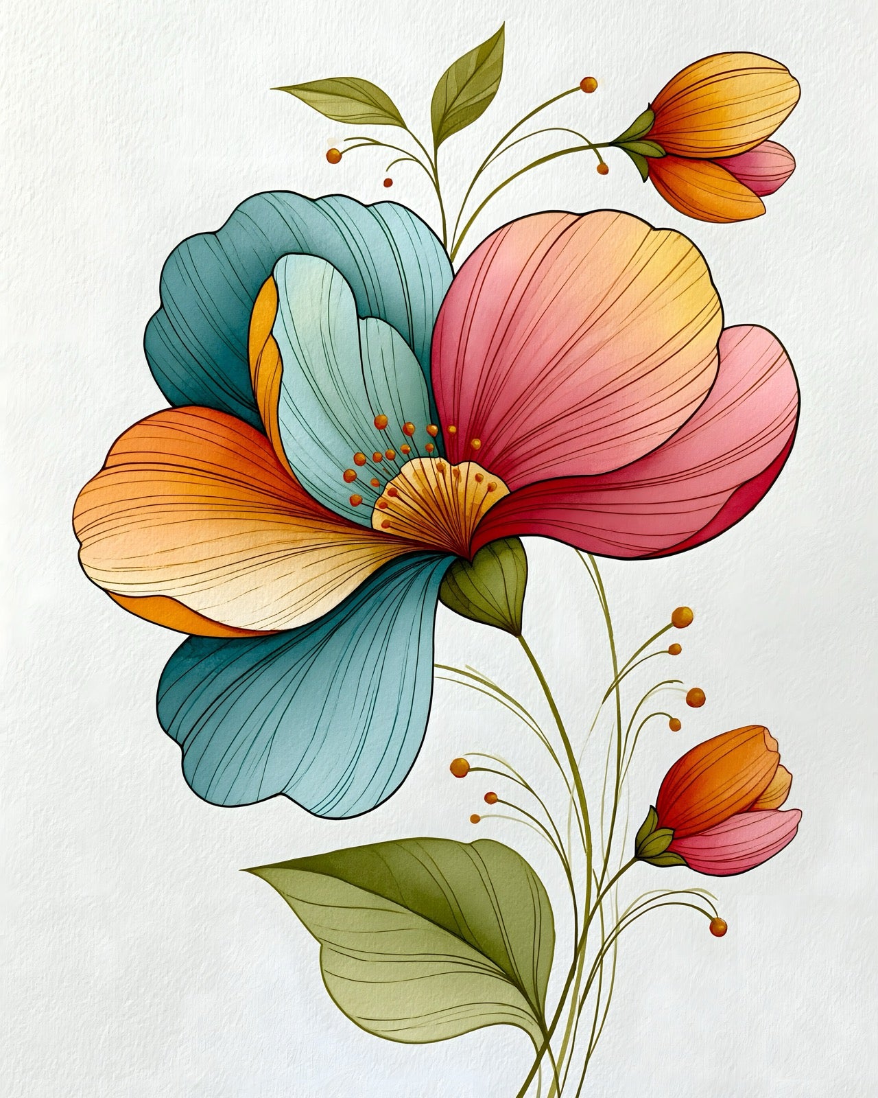 Watercolor Flower