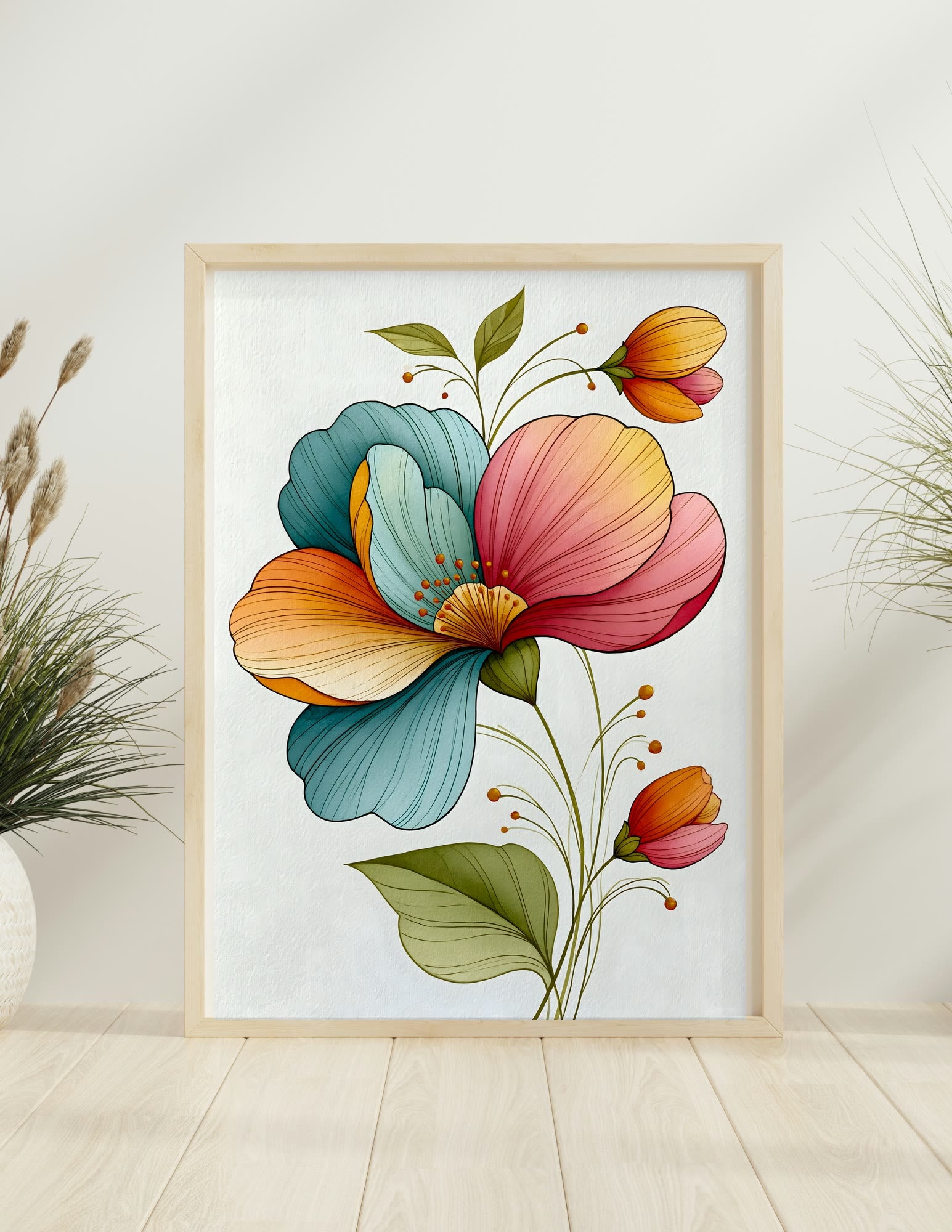 Semi-Gloss Poster shown in a room, mockup 1