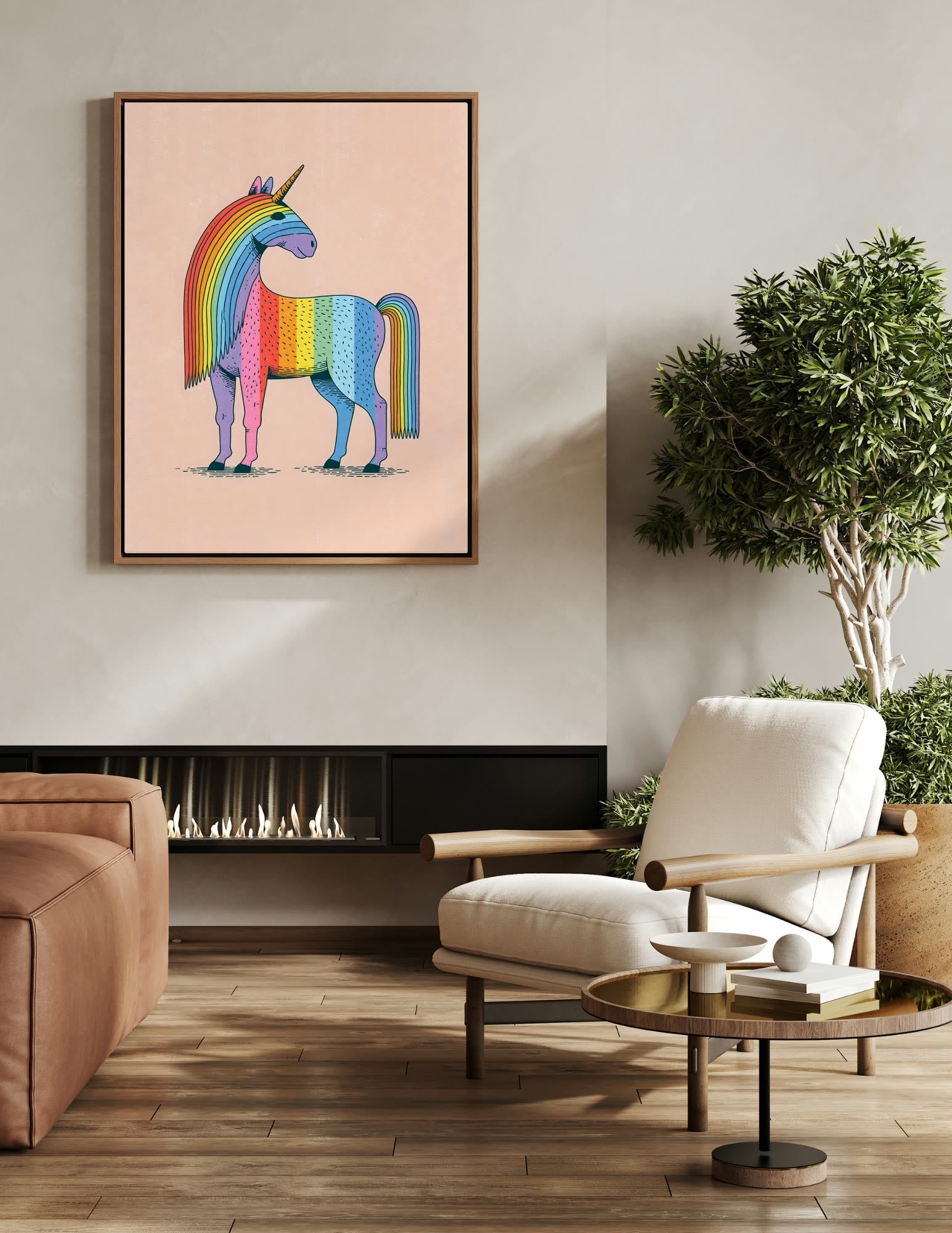 Fine Art Print shown in a room, mockup 2