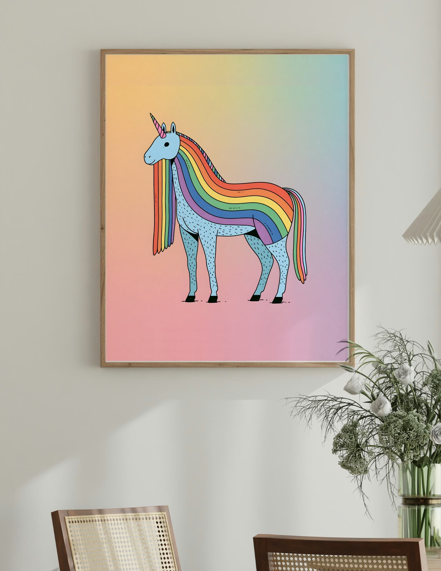 Fine Art Print shown in a room, mockup 1