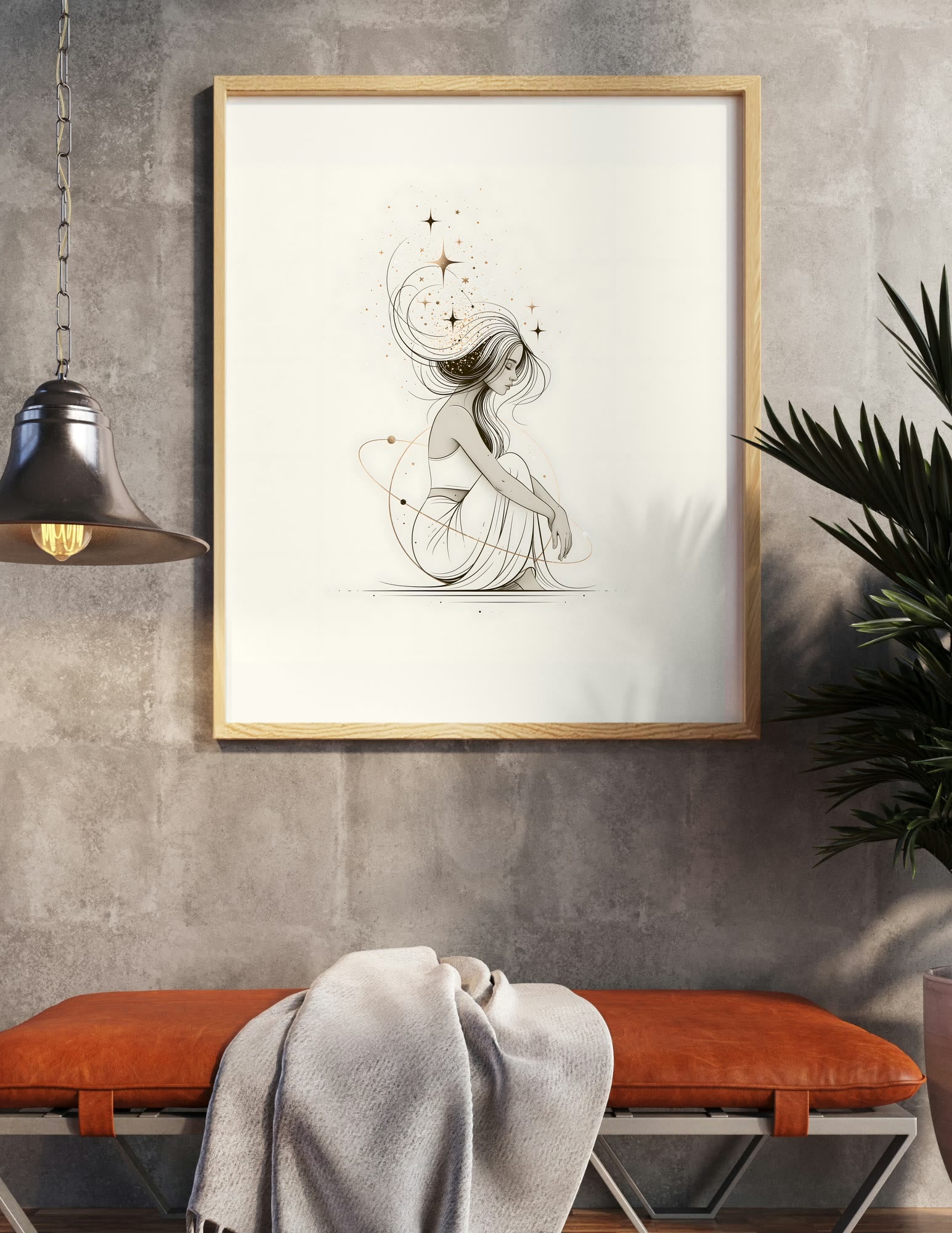 Fine Art Print shown in a room, mockup 1
