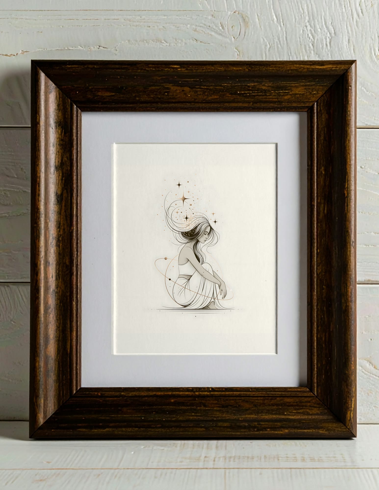 Semi-Gloss Poster shown in a room, mockup 1