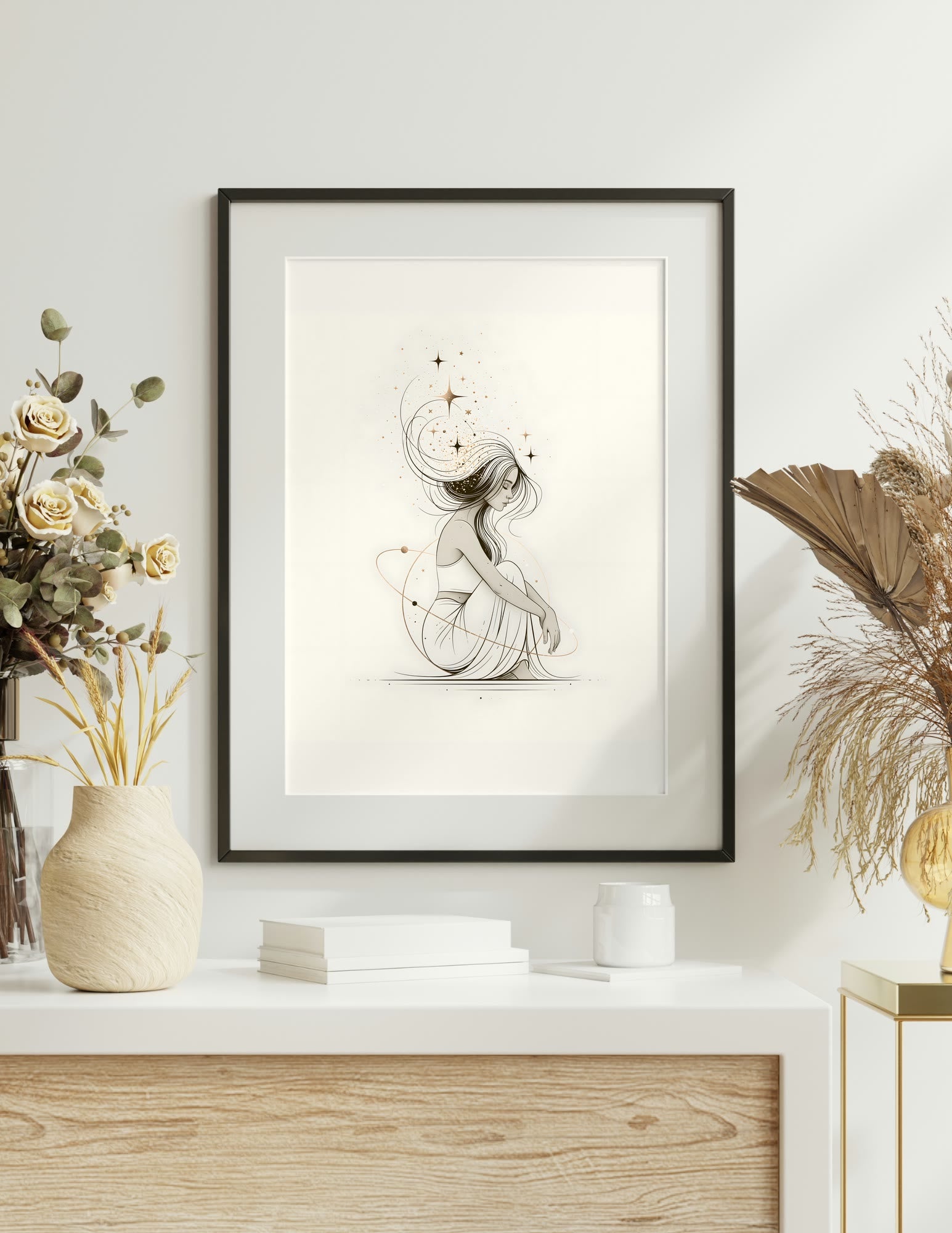 Fine Art Print shown in a room, mockup 2