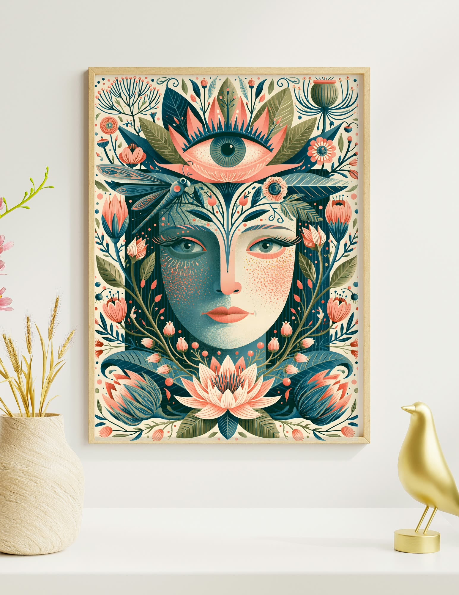 Semi-Gloss Poster shown in a room, mockup 1