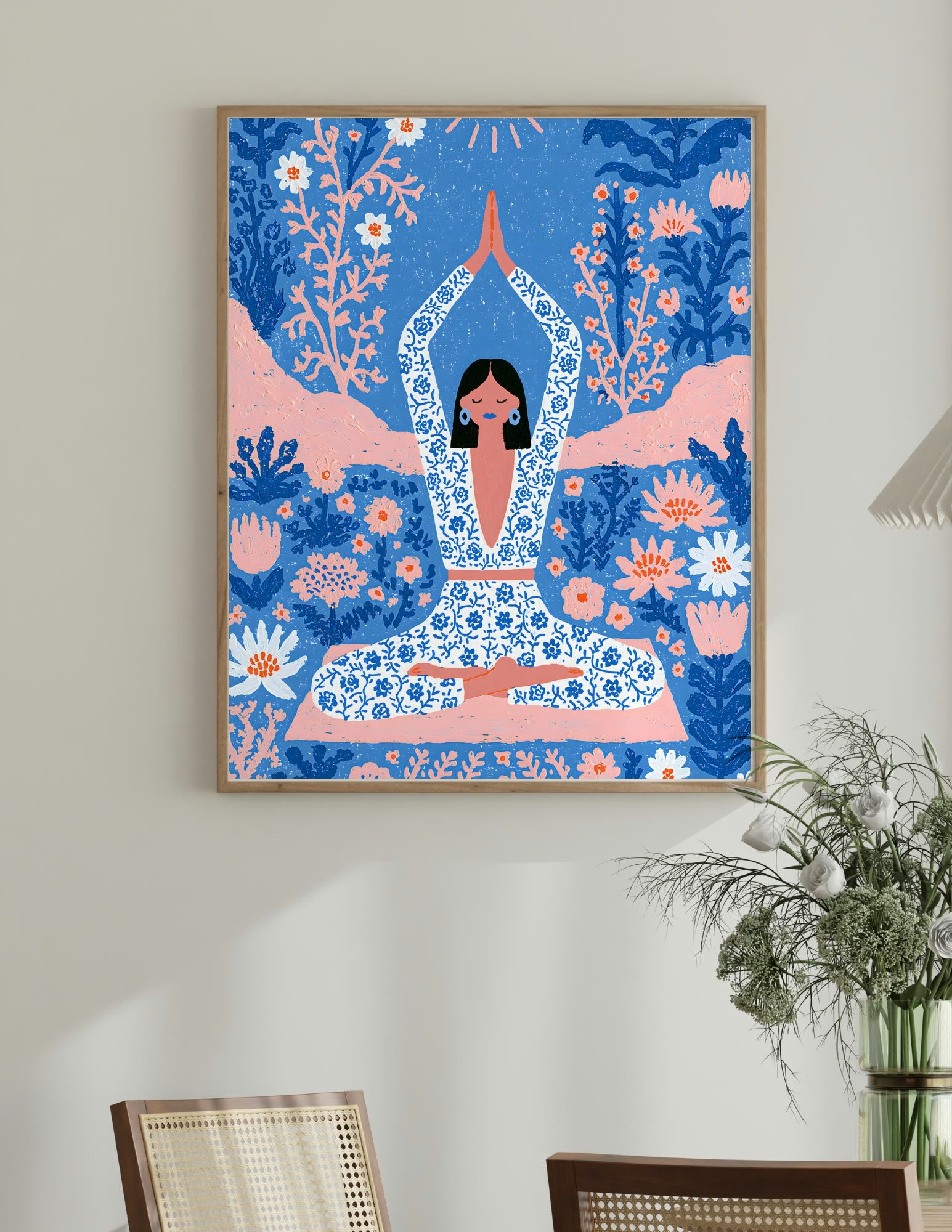Semi-Gloss Poster shown in a room, mockup 2