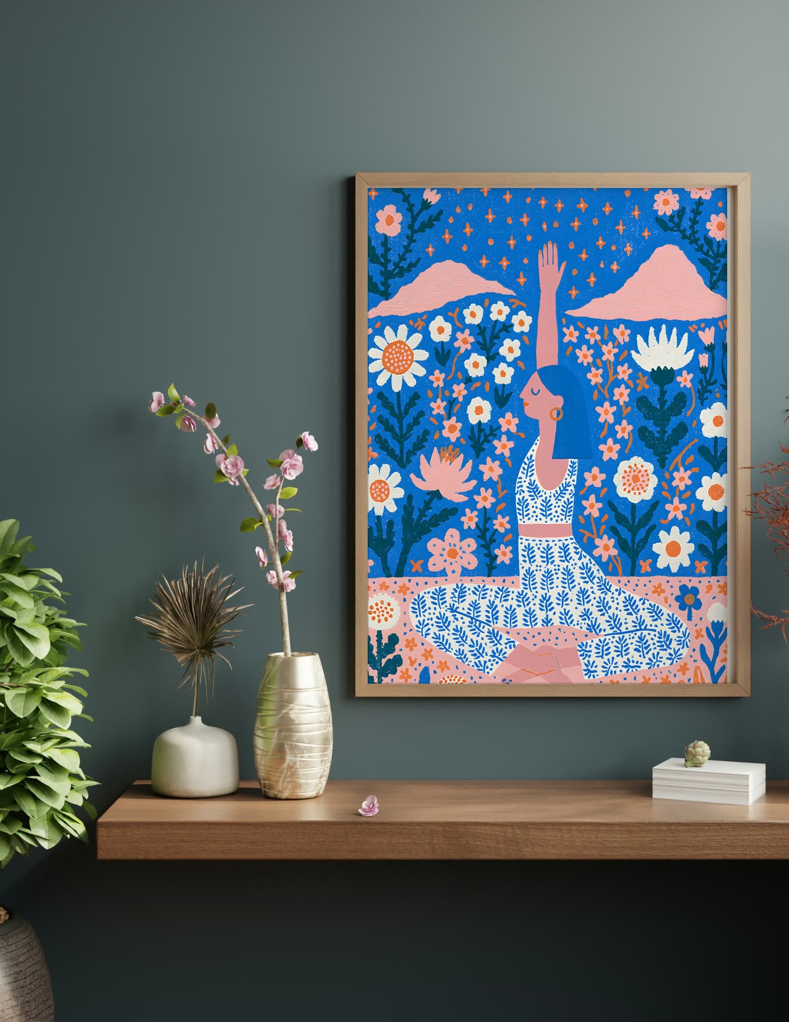 Semi-Gloss Poster shown in a room, mockup 1