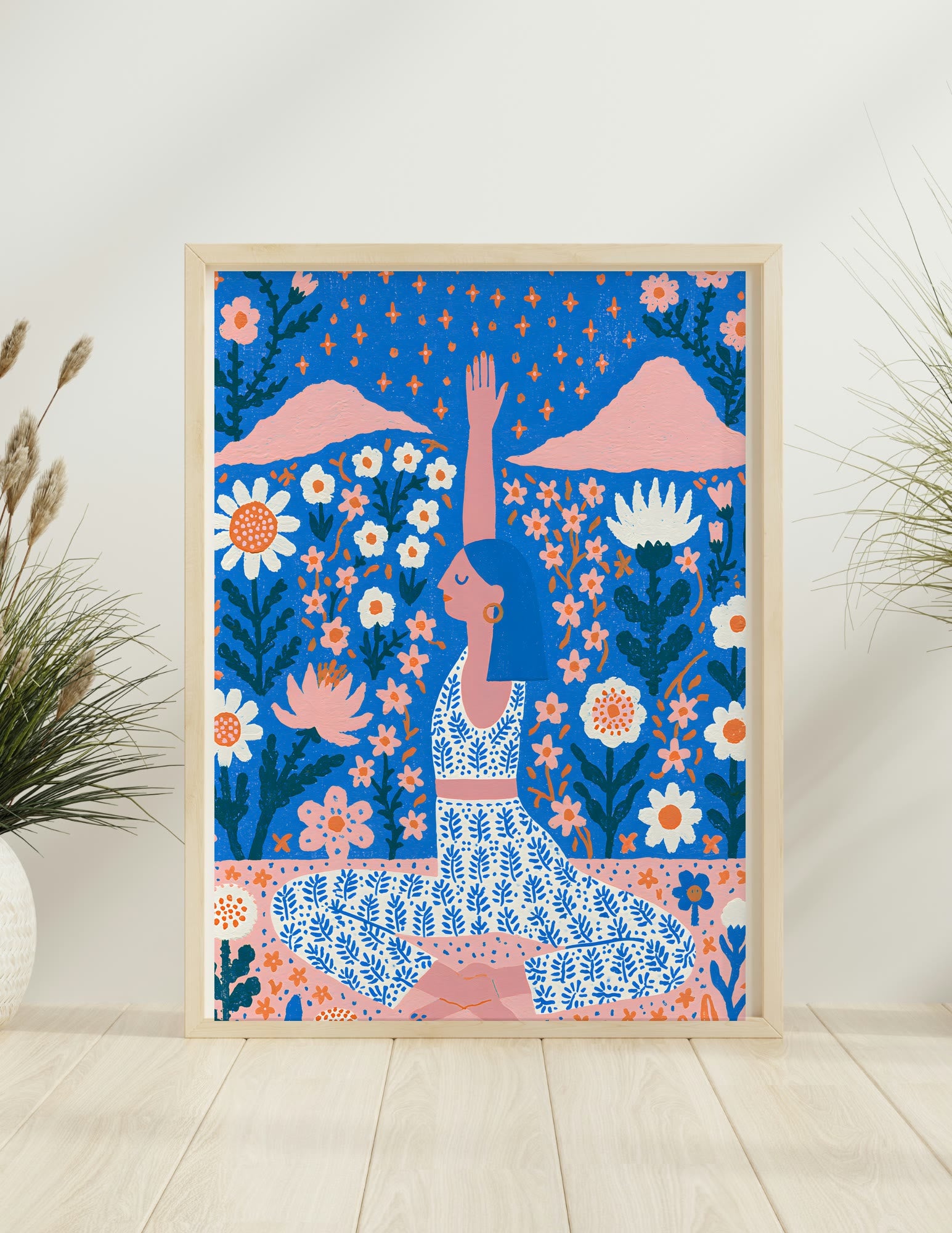 Semi-Gloss Poster shown in a room, mockup 2