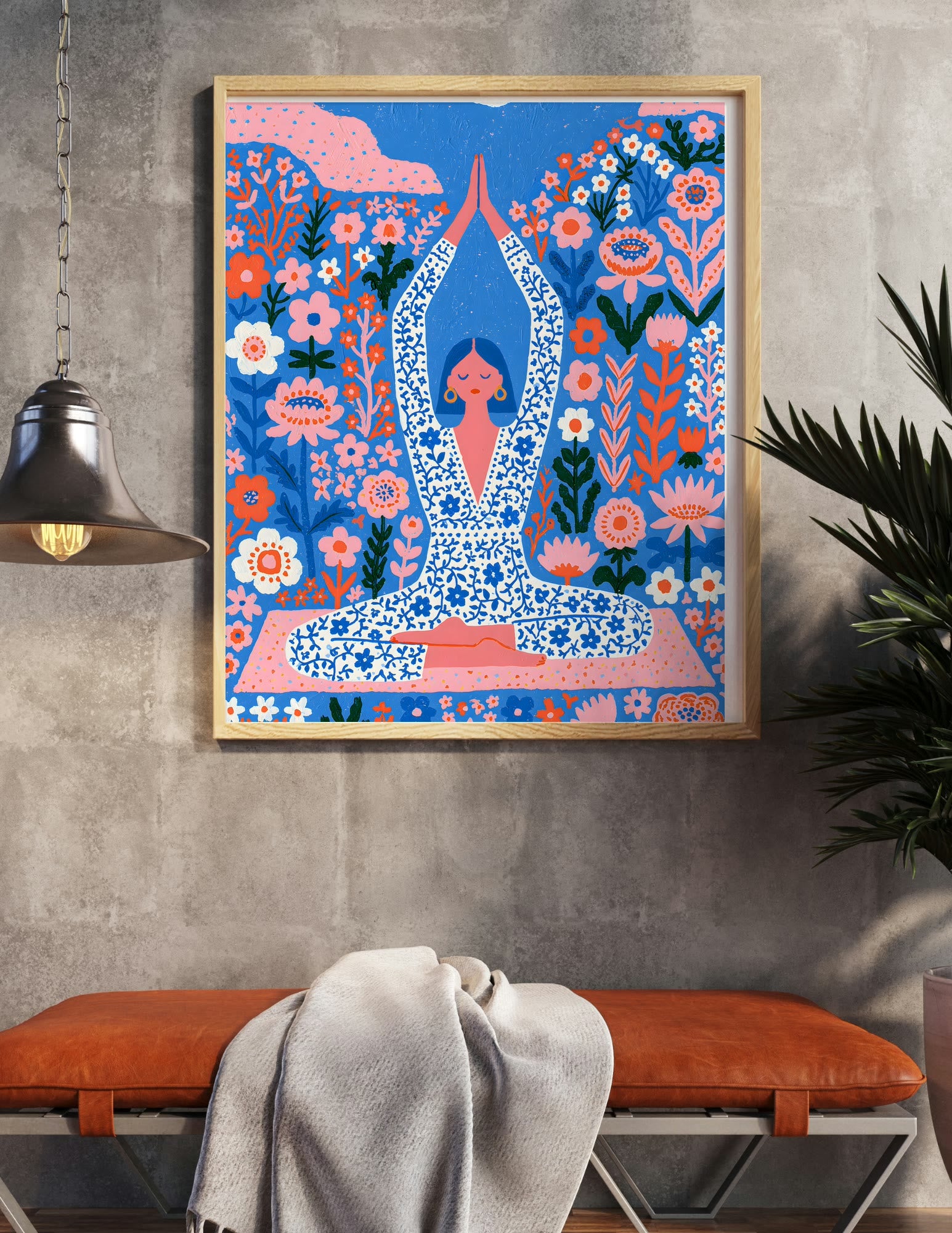 Semi-Gloss Poster shown in a room, mockup 2