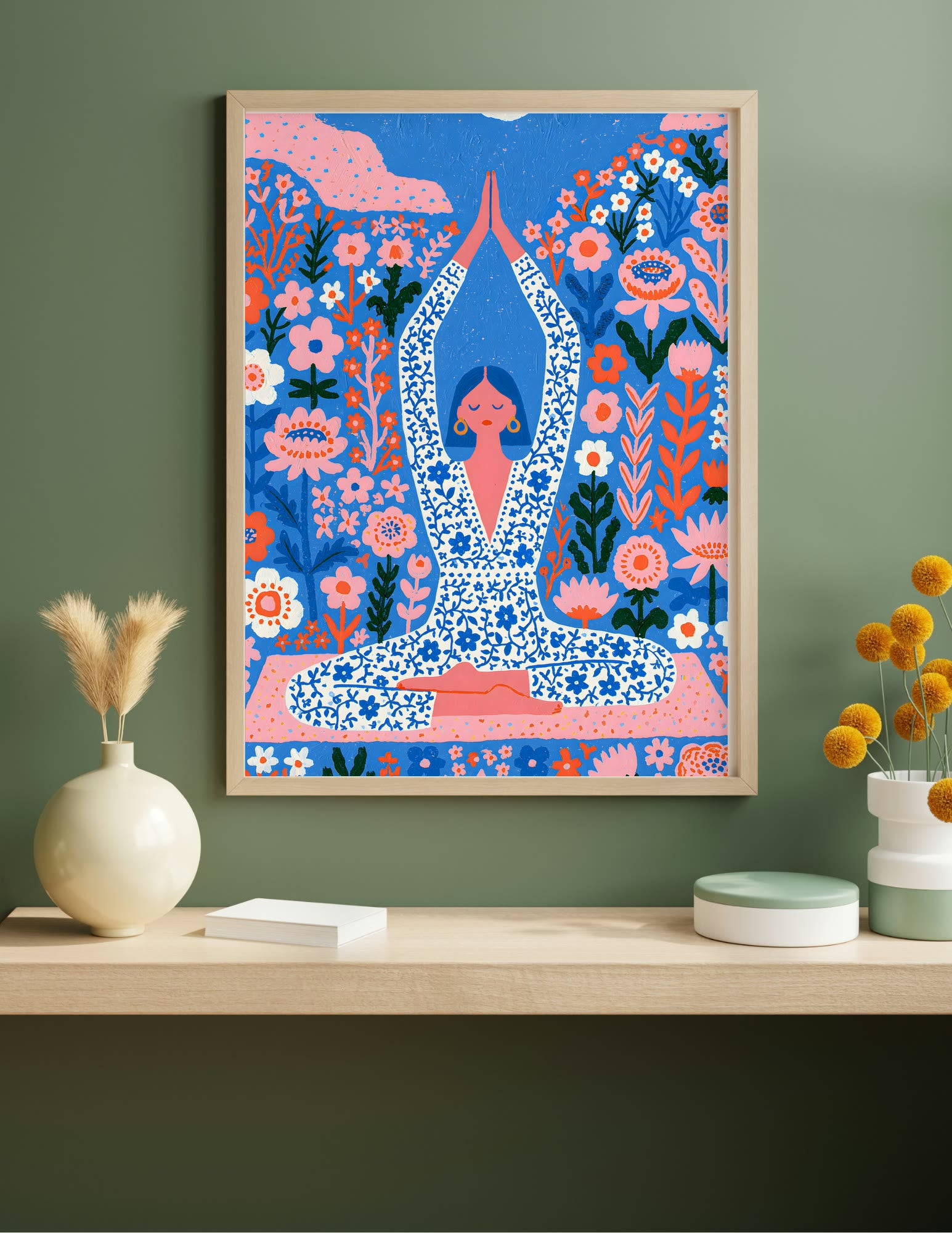 Semi-Gloss Poster shown in a room, mockup 1