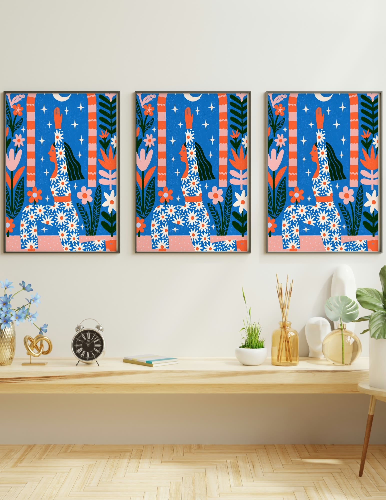 Semi-Gloss Poster shown in a room, mockup 2