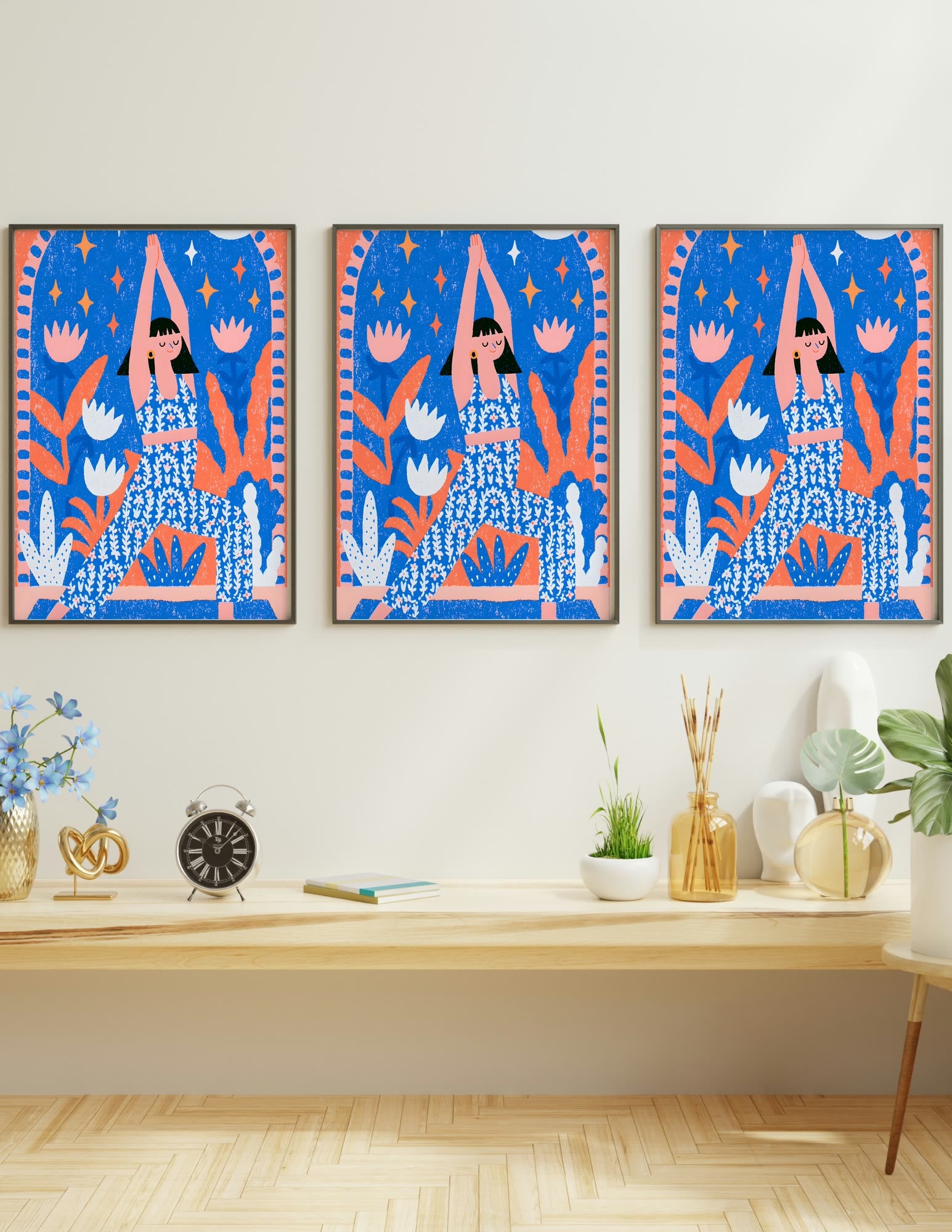 Semi-Gloss Poster shown in a room, mockup 1