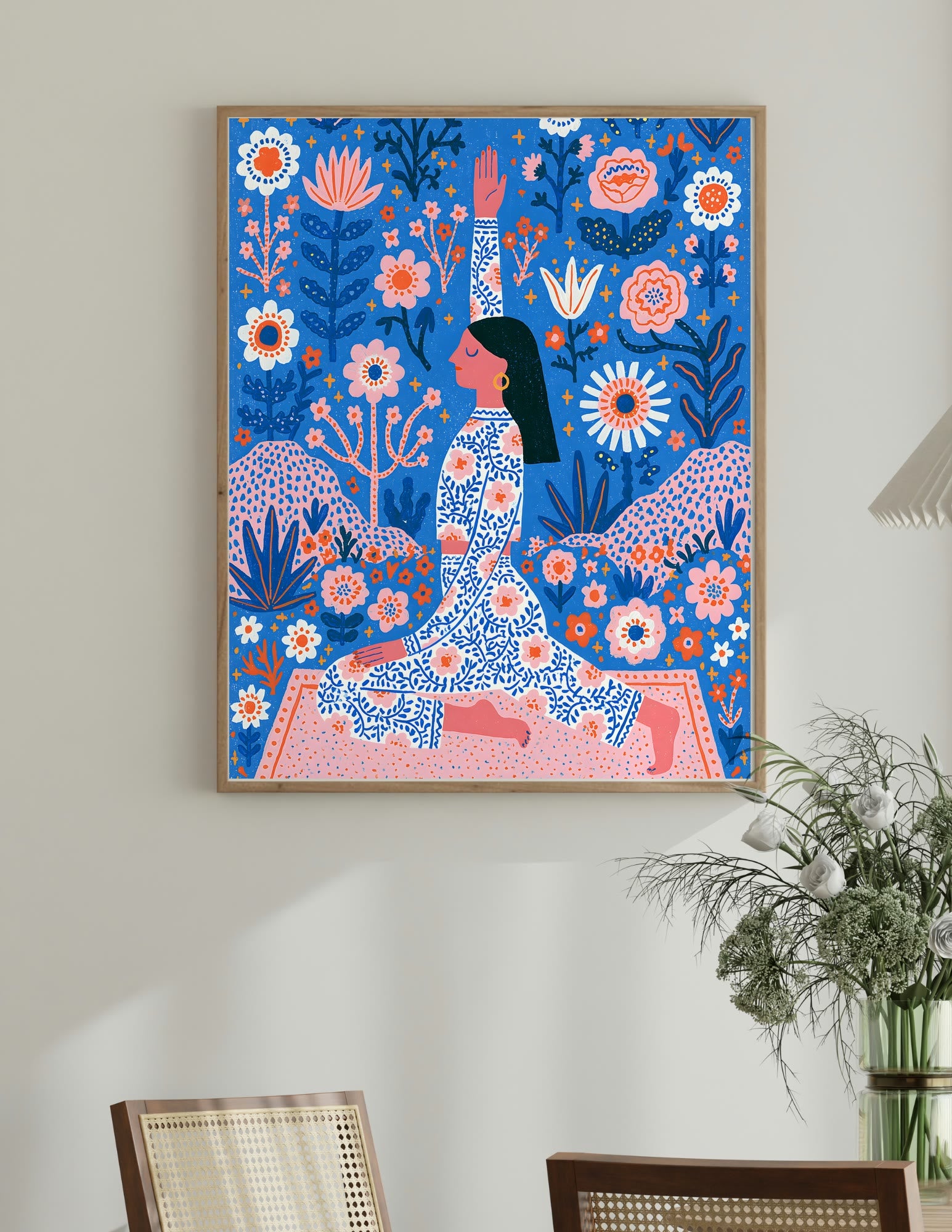 Semi-Gloss Poster shown in a room, mockup 1